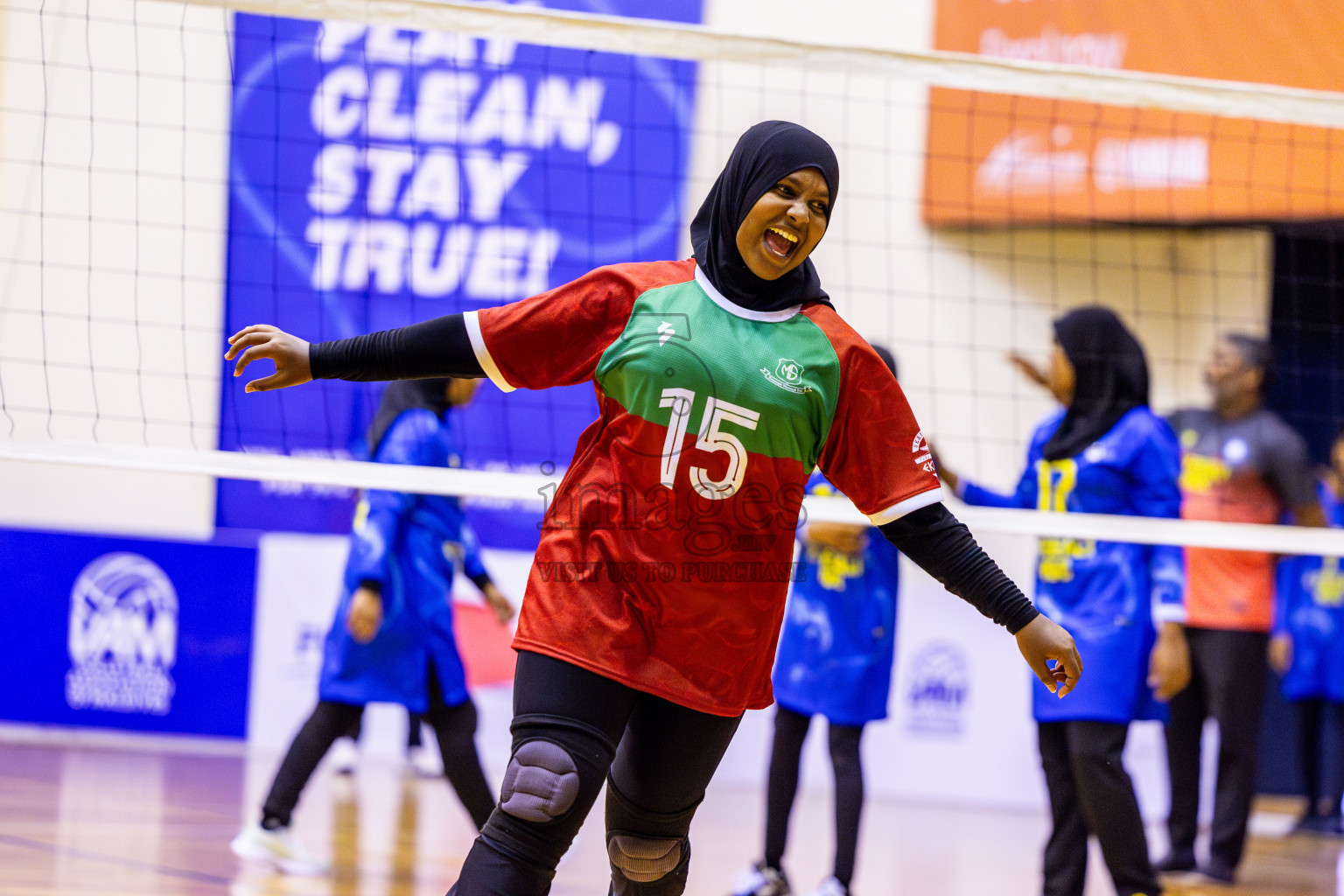 Finals of Interschool Volleyball Tournament 2024 was held in Social Center at Male', Maldives on Friday, 6th December 2024. Photos: Nausham Waheed / images.mv