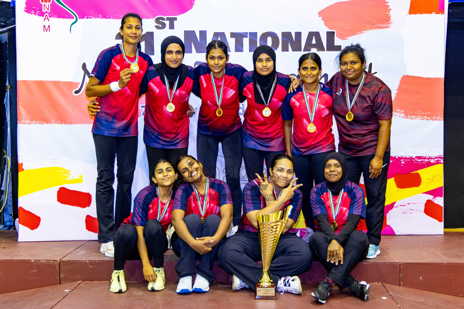 Club Matrix vs Club Green Streets in Final of 21st National Netball Tournament was held in Social Canter at Male', Maldives on Wednesday, 22nd May 2024. Photos: Nausham Waheed / images.mv