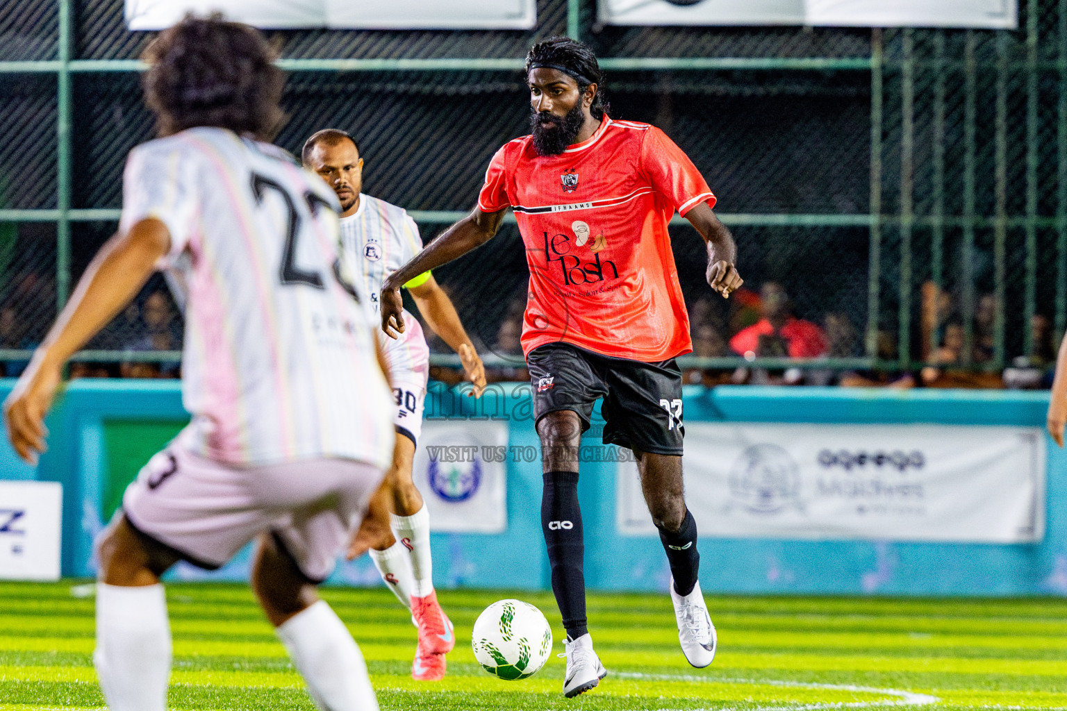 Ifhaams vs J Kovi Goani in Day 1 of Laamehi Dhiggaru Ekuveri Futsal Challenge 2025 was held on Thursday, 24th July 2025, at Dhiggaru Futsal Ground, Dhiggaru, Maldives Photos: Nausham Waheed / images.mv