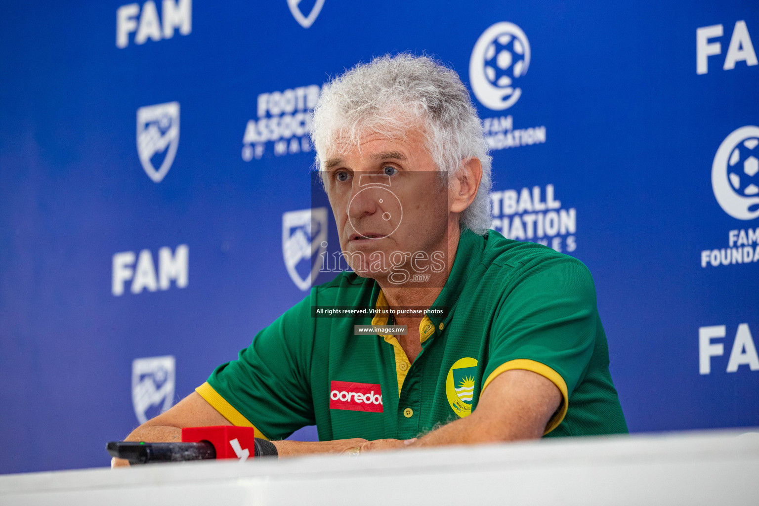 Charity Shield 2023 Pre Match Press Conference held in National Football Stadium, Male', Maldives Photos: Nausham Waheed / Images.mv