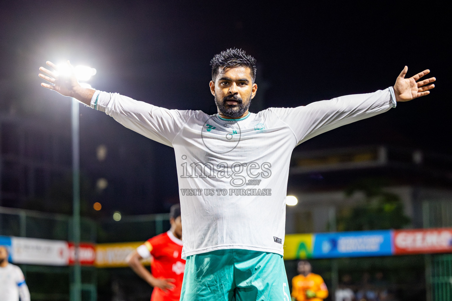 F Dharanboodhoo VS F Nilandhoo in Day 7 of Golden Futsal Challenge 2025 was held on Saturday, 11th January 2025, in Hulhumale', Maldives Photos: Nausham Waheed / images.mv