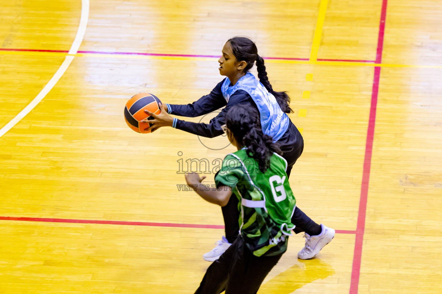 Day 6 of 25th Inter-School Netball Tournament was held in Social Center at Male', Maldives on Thursday, 15th August 2024. Photos: Nausham Waheed / images.mv