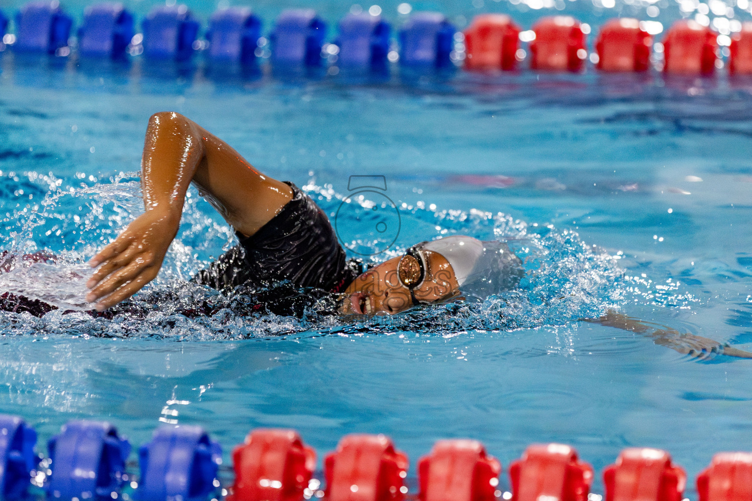 Day 2 of National Swimming Competition 2024 held in Hulhumale', Maldives on Saturday, 14th December 2024. Photos: Hassan Simah / images.mv