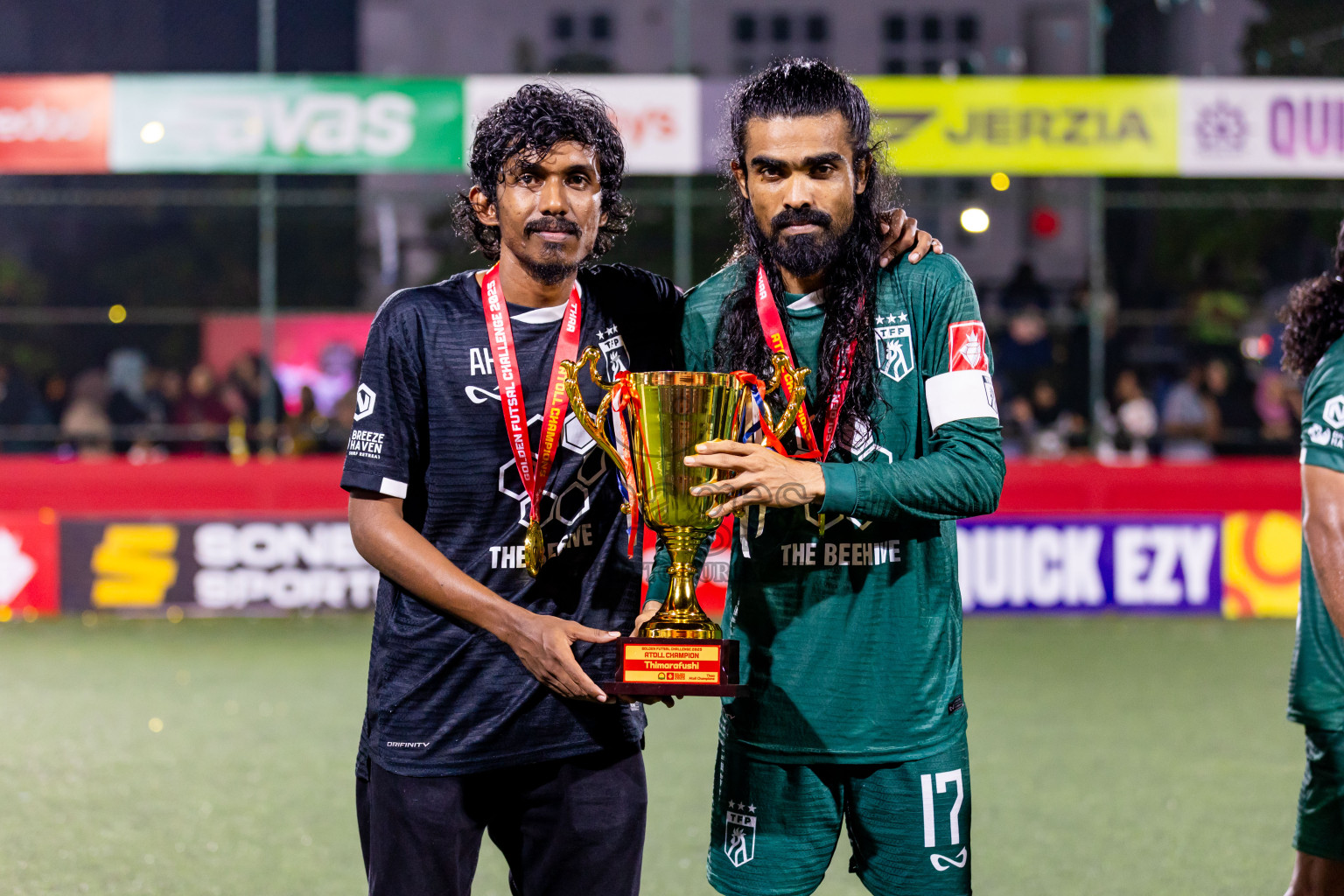 Th Thimarafushi vs Th Hirilandhoo in Thaa Atoll Finals Day 26 of Golden Futsal Challenge 2025 was held on Thursday , 30th January 2025, in Hulhumale', Maldives. Photos: Nausham Waheed / images.mv