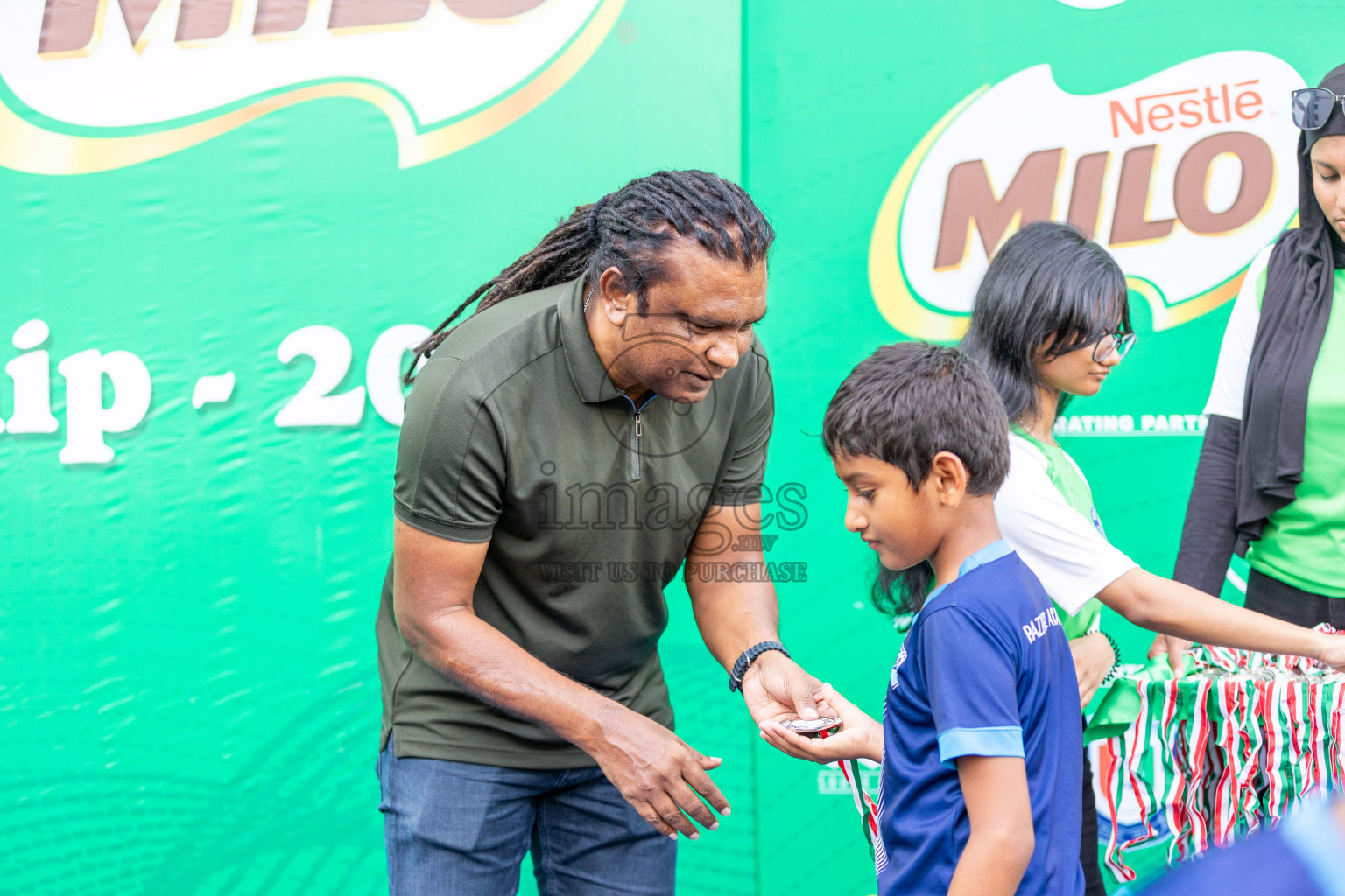 Final Day  of MILO Academy Championship 2024 - U12 was held at Henveiru Grounds in Male', Maldives on Thursday, 7th July 2024. Photos: Shuu Abdul Sattar / images.mv