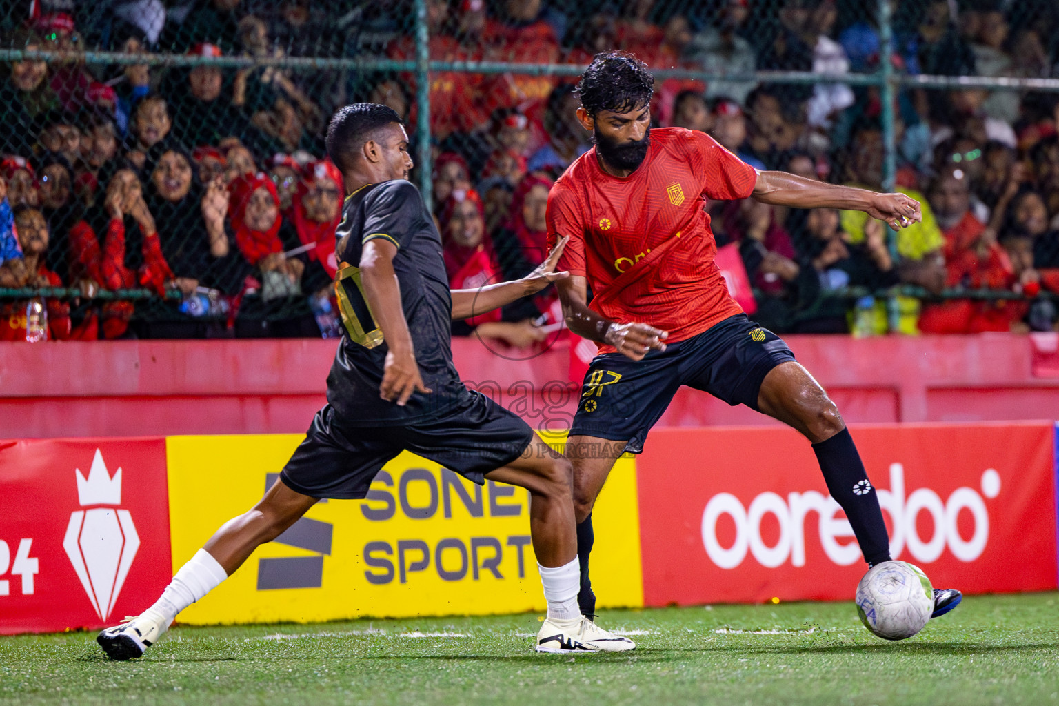 HDh Naavaidhoo vs HA Utheemu on Day 39 of Golden Futsal Challenge 2024 was held on Friday, 23rd February 2024, in Hulhumale', Maldives 
Photos: Mohamed Mahfooz Moosa/ images.mv