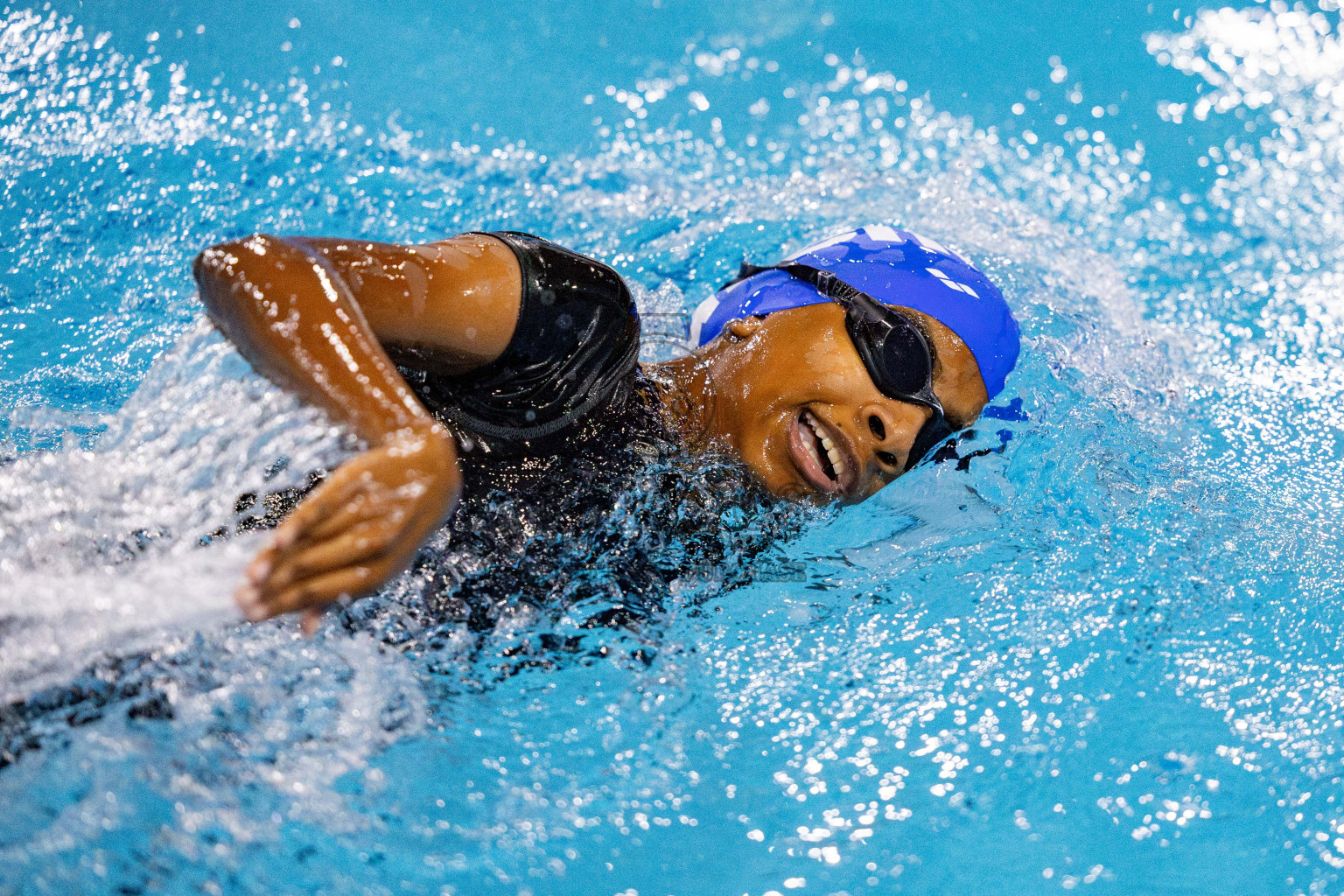 Day 4 of National Swimming Championship 2024 held in Hulhumale', Maldives on Monday, 16th December 2024. Photos: Hassan Simah / images.mv