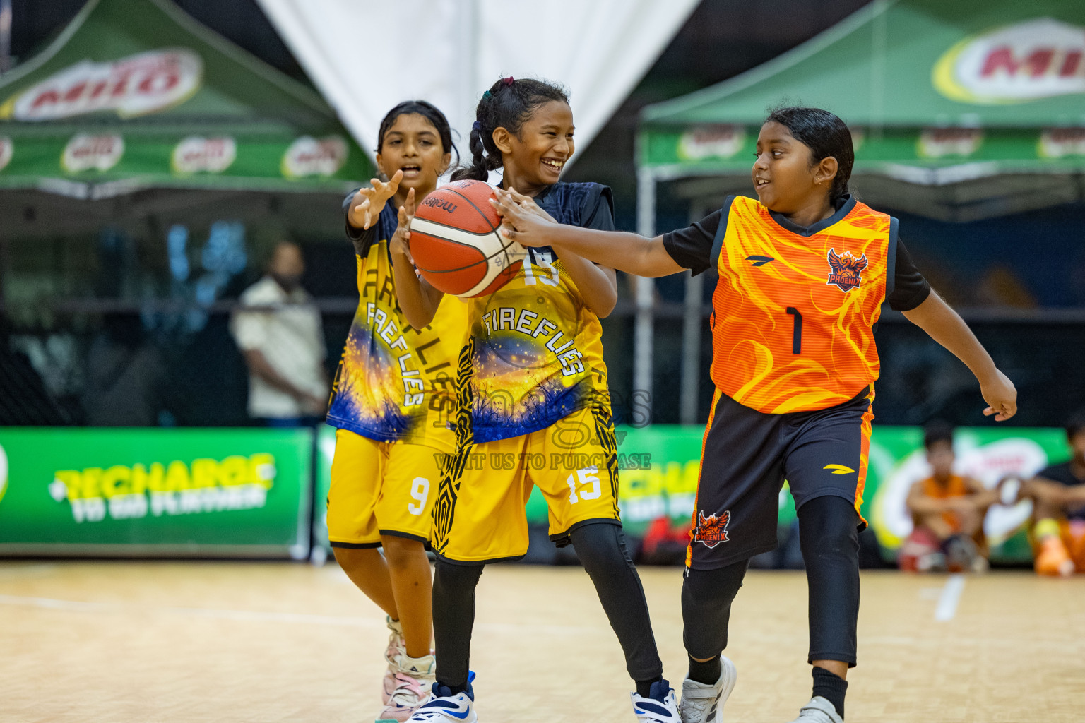 Milo 5 x 5 Junior Challenge 2025 - Basketball tournament held in Basketball Training Center, Male', Maldives on Thursday, 09th October 2025. 
Photo by: Hassan Simah / Images.mv