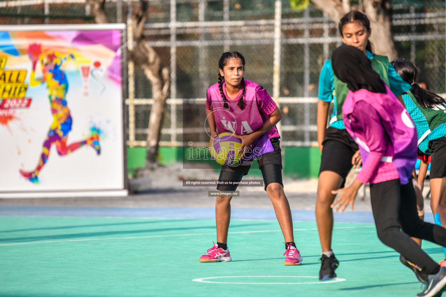 Day 11 of Junior Netball Championship 2022 held in Male', Maldives. Photos by Nausham Waheed