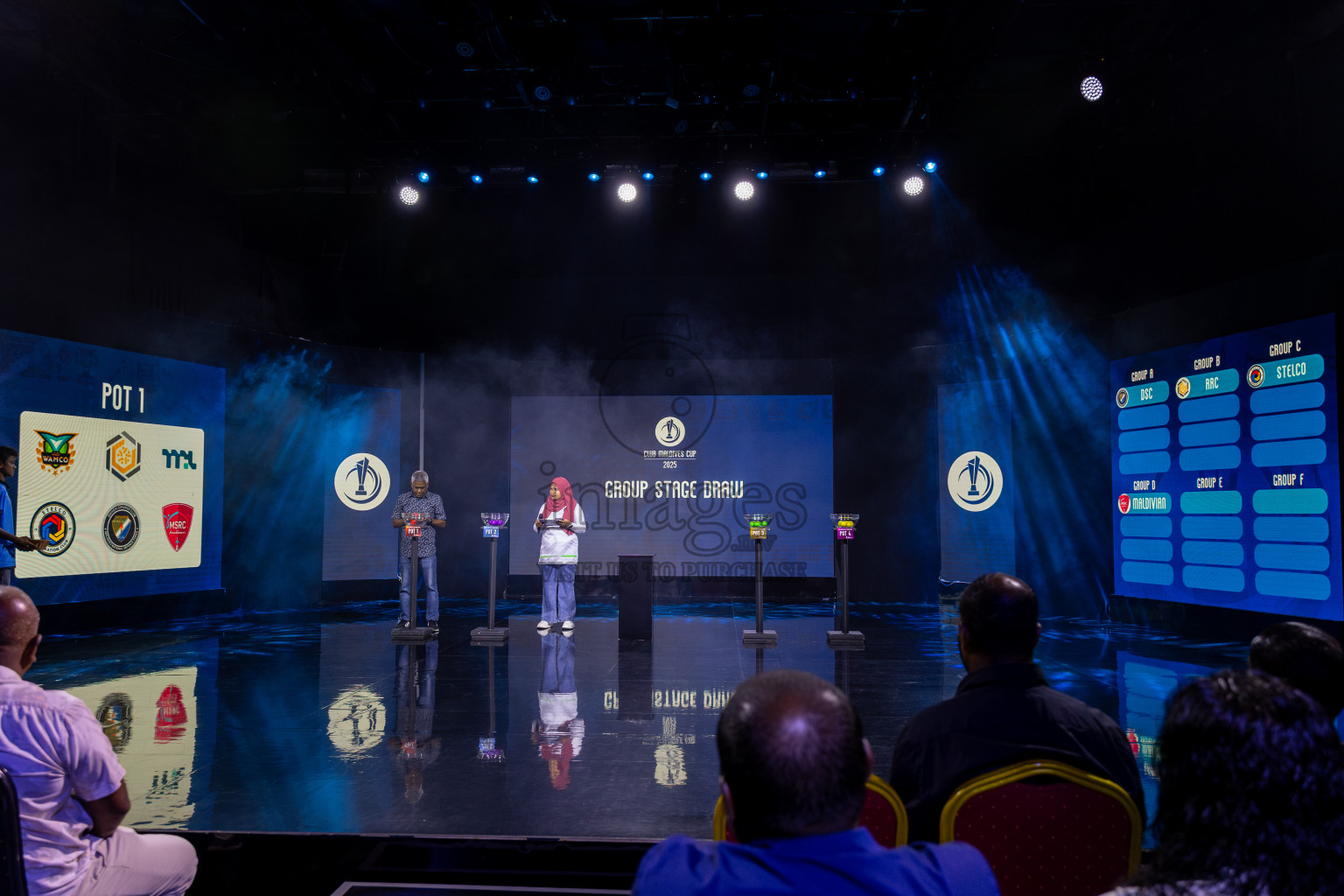 Draw for Club Maldives Cup 2025 was held on Friday, 12th September 2025 at PSM Studio. 
Photos: Ismail Thoriq/images.mv