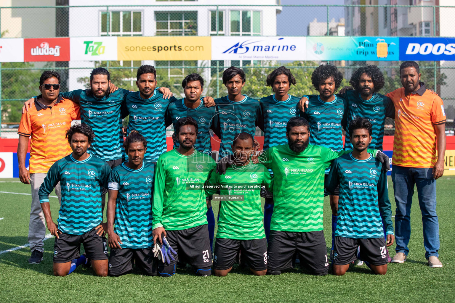 AA. Bodufulhudho vs AA. Mathiveri in Day 7 of Golden Futsal Challenge 2023 on 11 February 2023 in Hulhumale, Male, Maldives