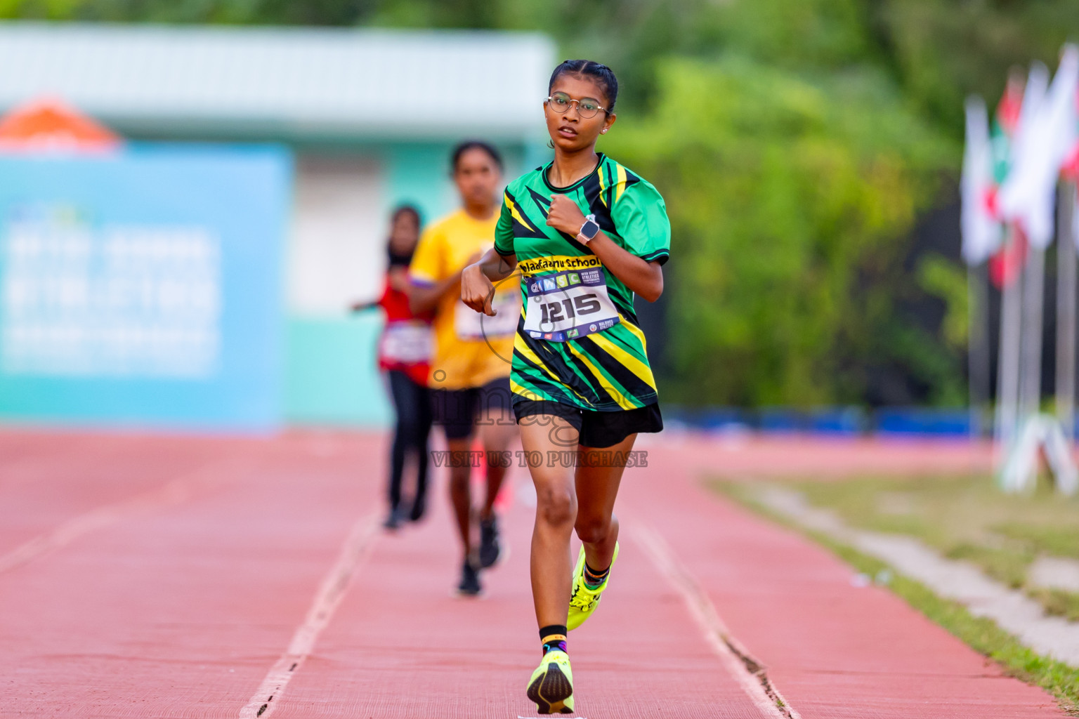 Day 5 of MWSC Interschool Athletics Championships 2024 held in Hulhumale Running Track, Hulhumale, Maldives on Wednesday, 13th November 2024. Photos by: Nausham Waheed / Images.mv