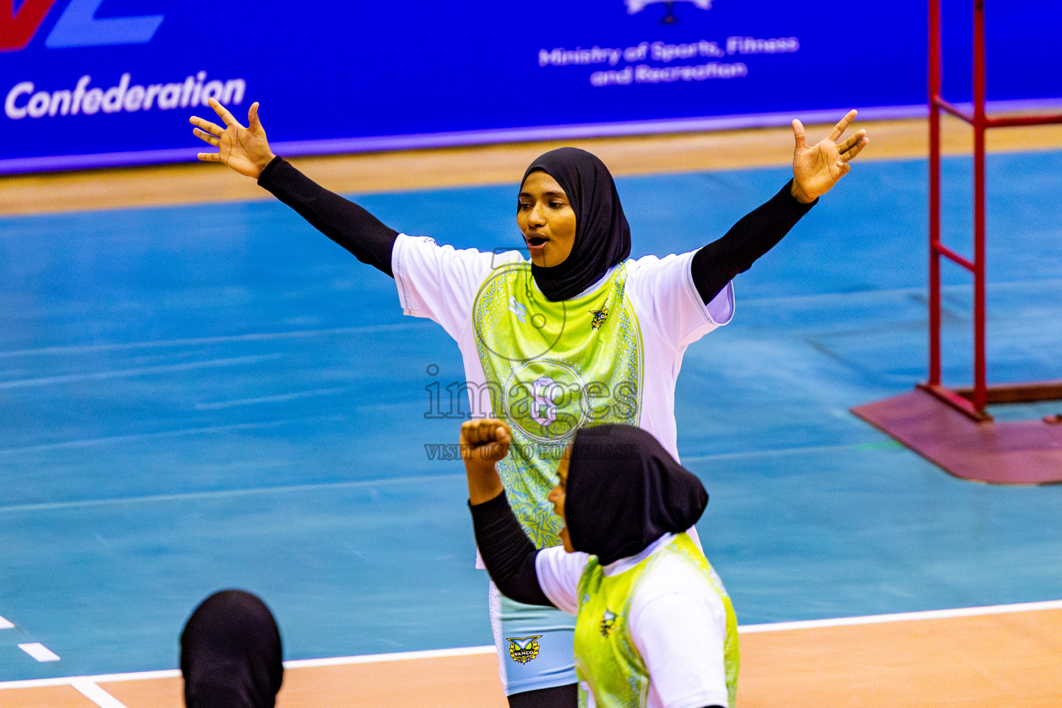 Wamco vs Flexor Sports Club Day 3 of Women's Division of Milo VAM Cup 2025 held in Male', Maldives on Friday, 11th April 2025 at Social Center Indoor Hall Photos By: Nausham Waheed / images.mv