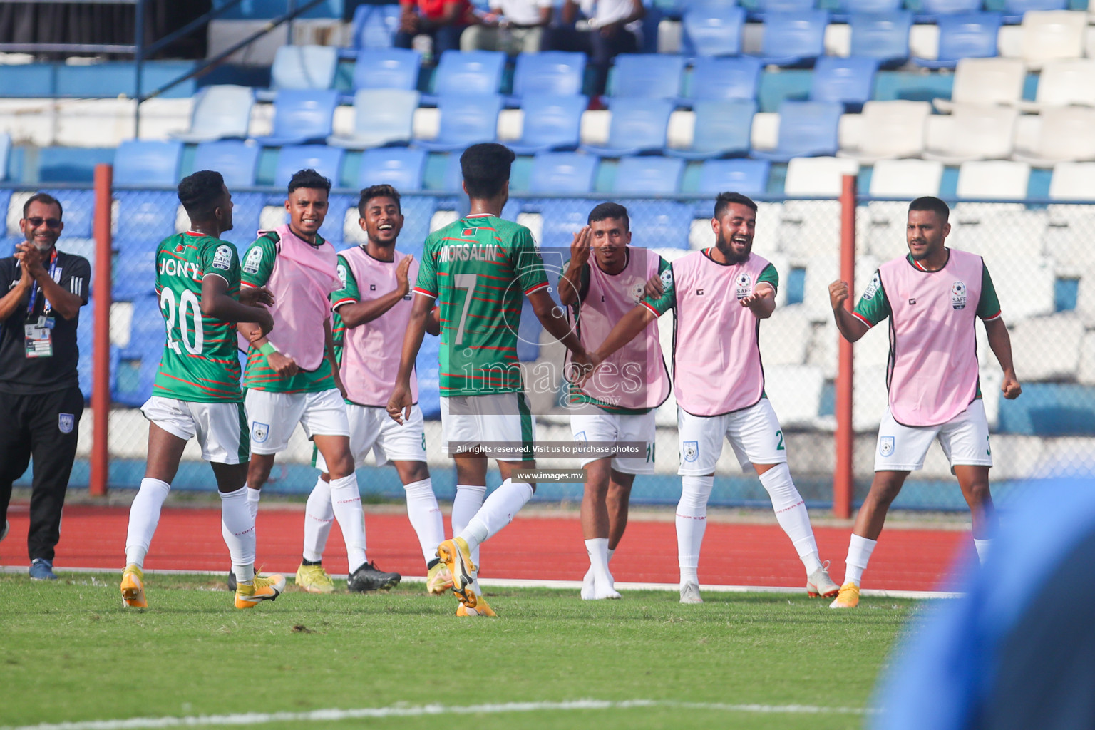 Bangladesh vs Maldives in SAFF Championship 2023 held in Sree Kanteerava Stadium, Bengaluru, India, on Saturday, 25th June 2023. Photos: Nausham Waheed, Hassan Simah / images.mv