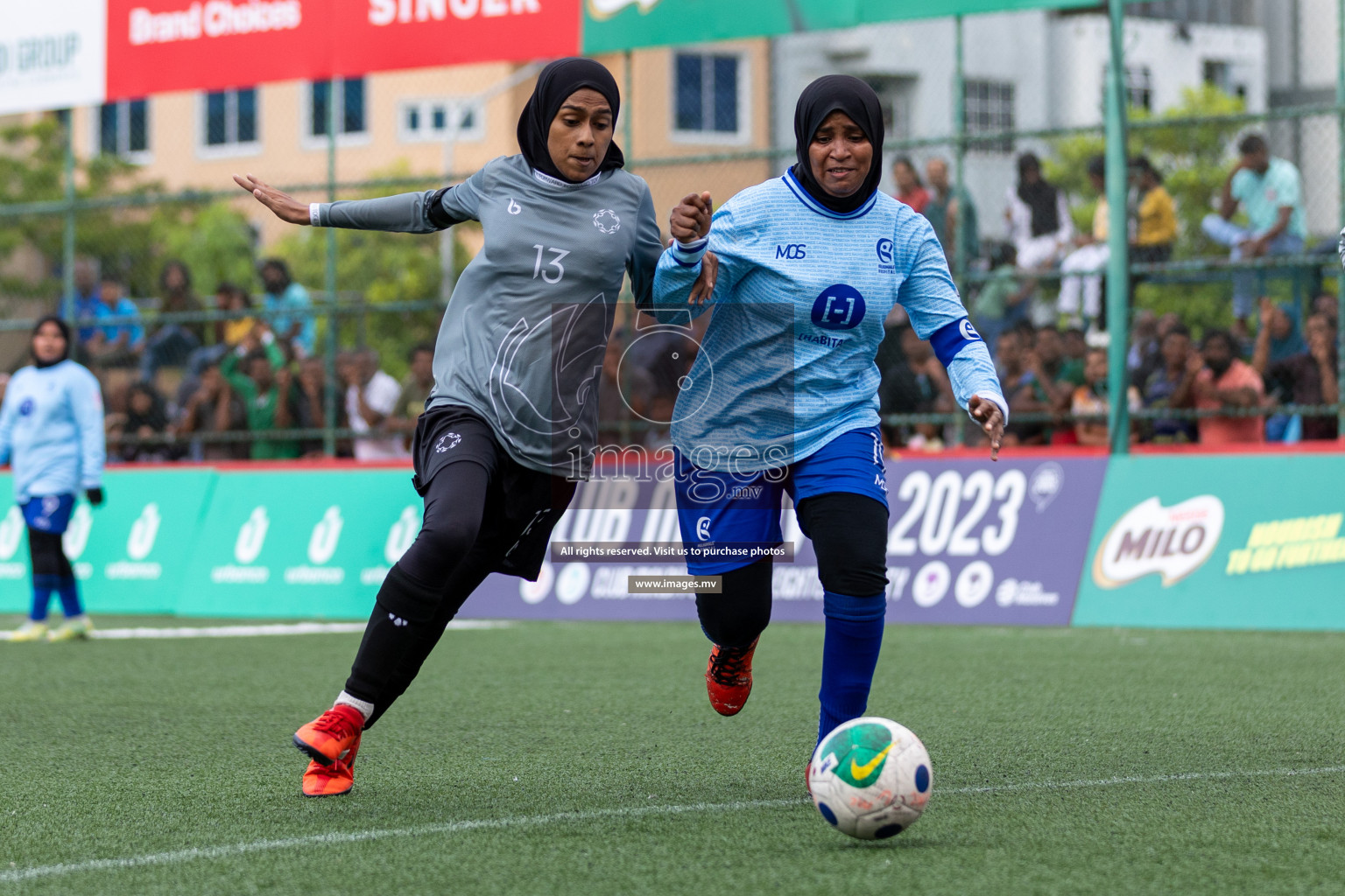 Hulhumale Hospital vs MIRA SC in 18/30 Futsal Fiesta Classic 2023 held in Hulhumale, Maldives, on Friday, 21st July 2023 Photos: Mohamed Mahfooz Moosa / images.mv