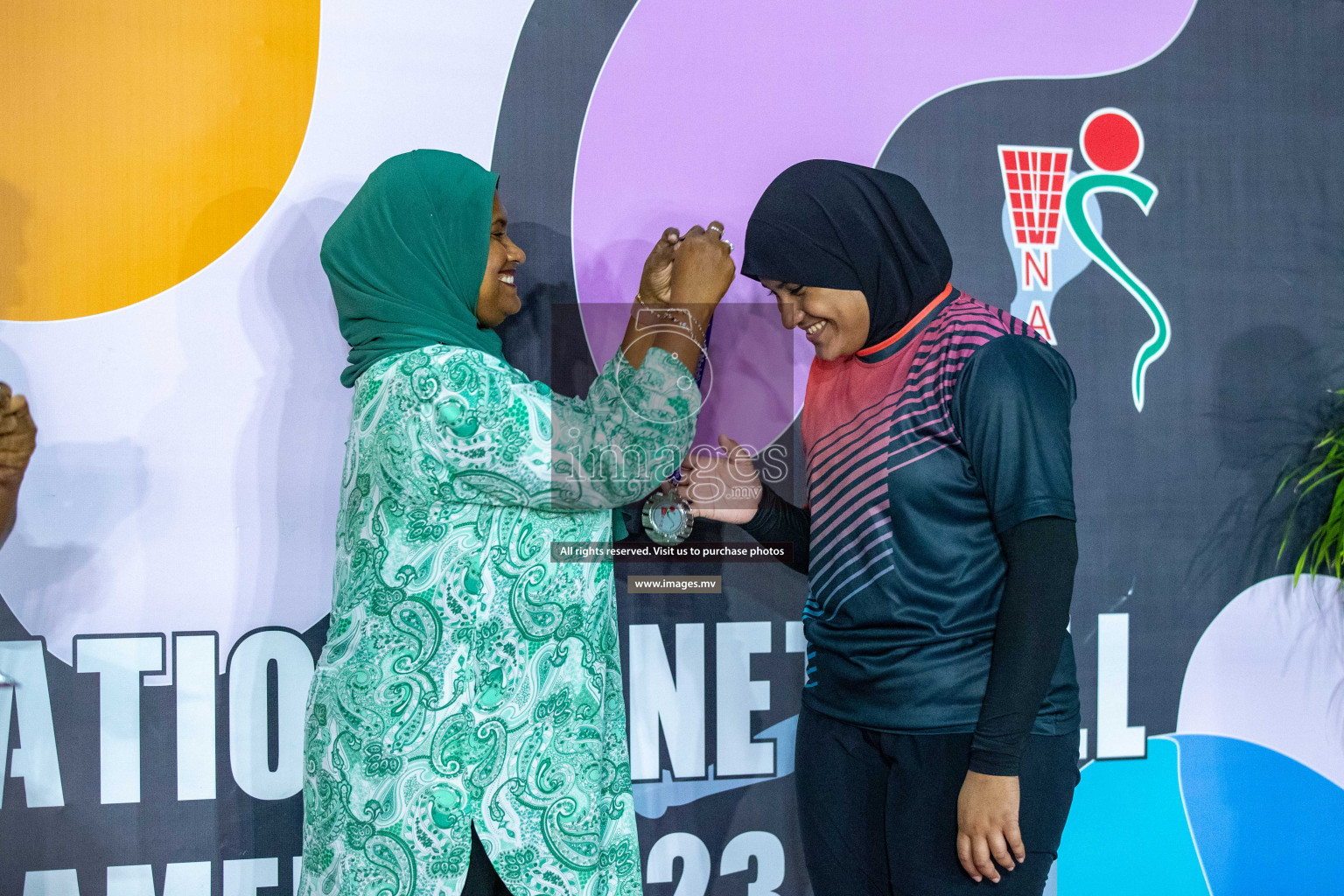 Day 6 of 20th Milo National Netball Tournament 2023, held in Synthetic Netball Court, Male', Maldives on 4th June 2023 Photos: Nausham Waheed/ Images.mv