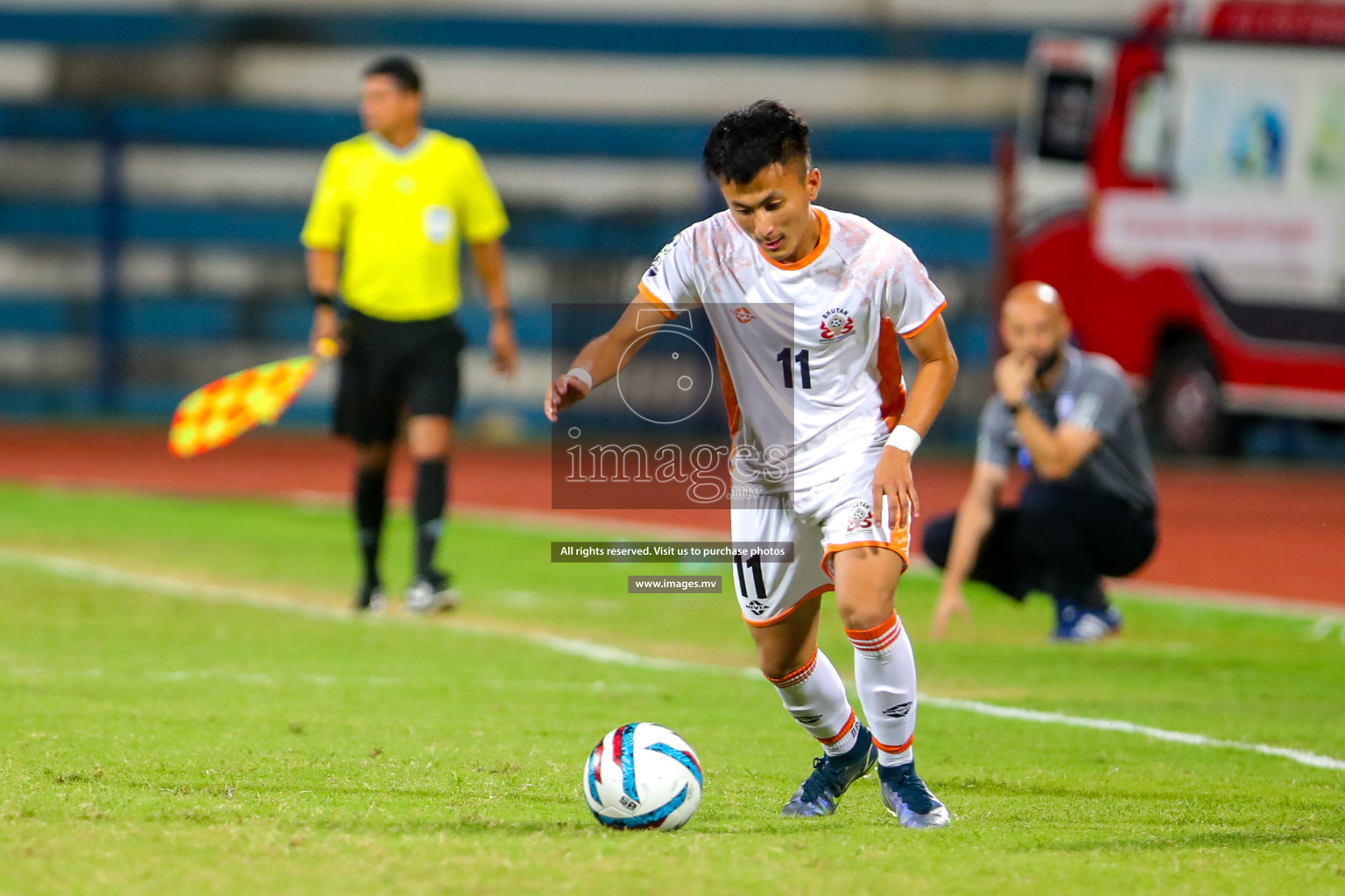 Bhutan vs Bangladesh in SAFF Championship 2023 held in Sree Kanteerava Stadium, Bengaluru, India, on Wednesday, 28th June 2023. Photos: Nausham Waheed, Hassan Simah / images.mv