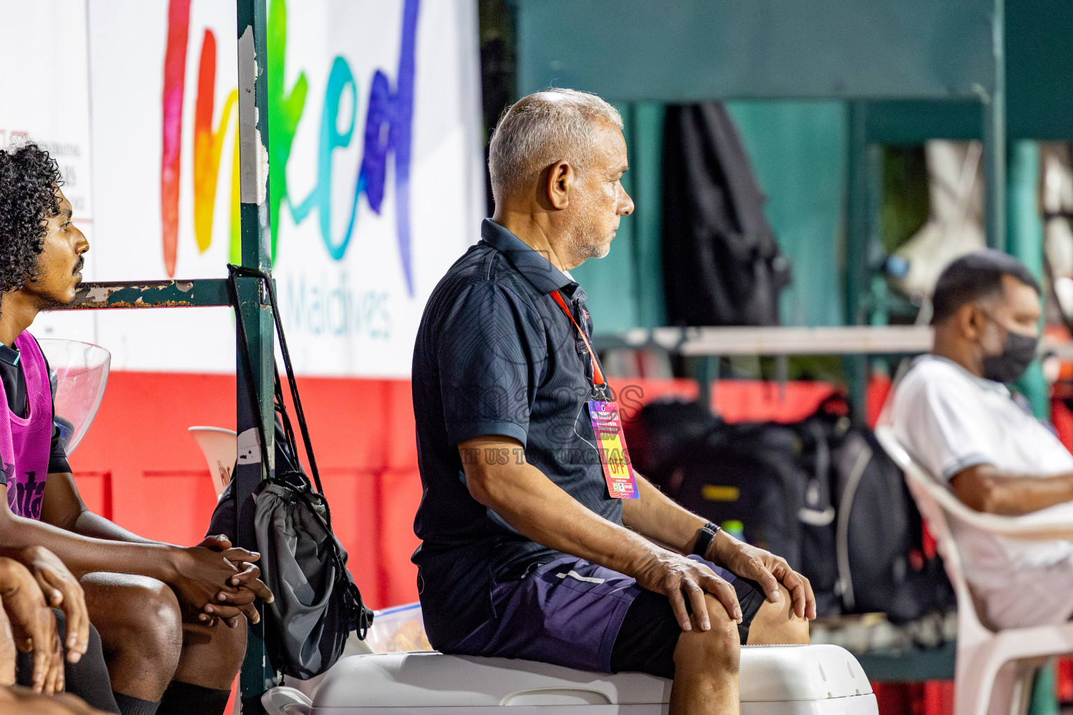 SDFC VS TEAM BADHAHI in Club Maldives Classic 2024 held in Rehendi Futsal Ground, Hulhumale', Maldives on Monday, 9th September 2024. Photos: Nausham Waheed / images.mv