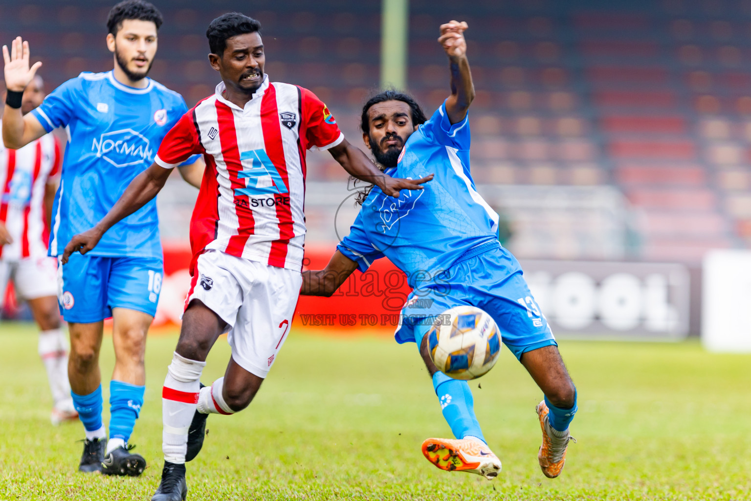 Masodi SC vs Tent SC in the Semi Final of Second Division 2023 in Male' Maldives on Sunday, 11th February 2023. Photos: Nausham Waheed / images.mv