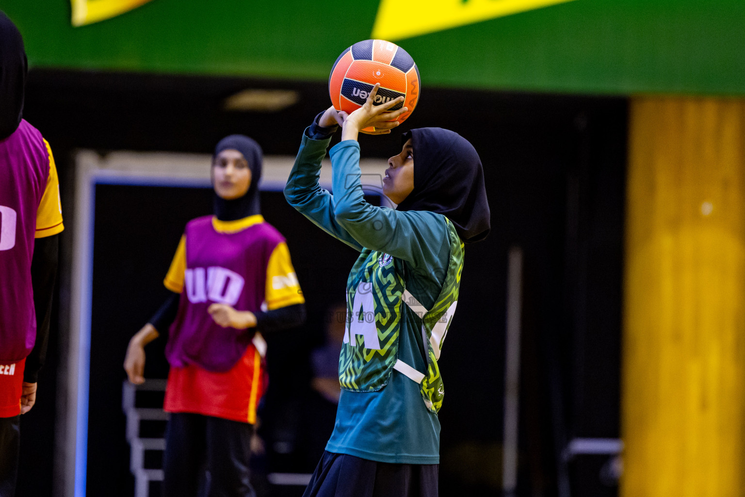 Day 7 of 25th Inter-School Netball Tournament was held in Social Center at Male', Maldives on Saturday, 17th August 2024. Photos: Nausham Waheed / images.mv