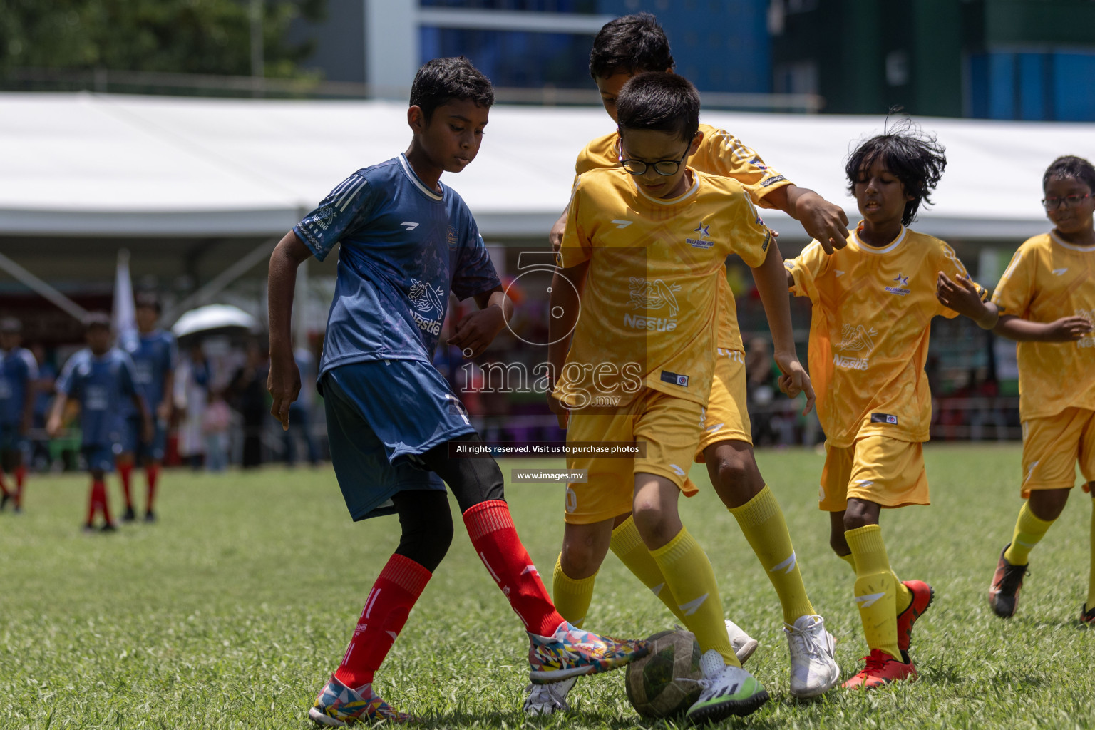 Day 1 of Nestle kids football fiesta, held in Henveyru Football Stadium, Male', Maldives on Wednesday, 11th October 2023 Photos: Shut Abdul Sattar/ Images.mv