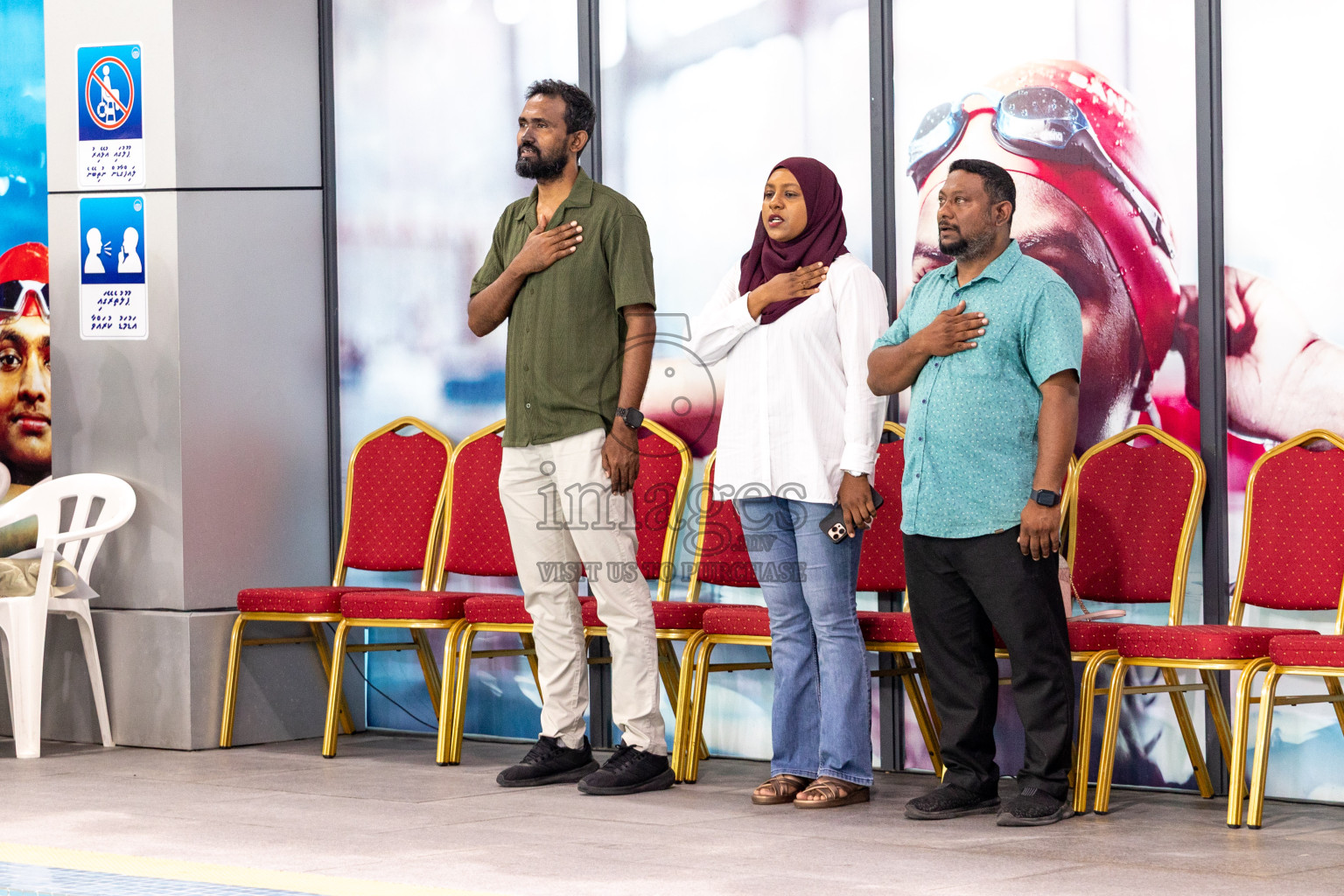 Closing Ceremony of BML 21st Interschool Swimming Competition 2025 .was held in Hulhumale' Swimming Pool, Hulhumale', Maldives on Saturday, 18th October 2025. 
Photos: Hassan Simah / images.mv