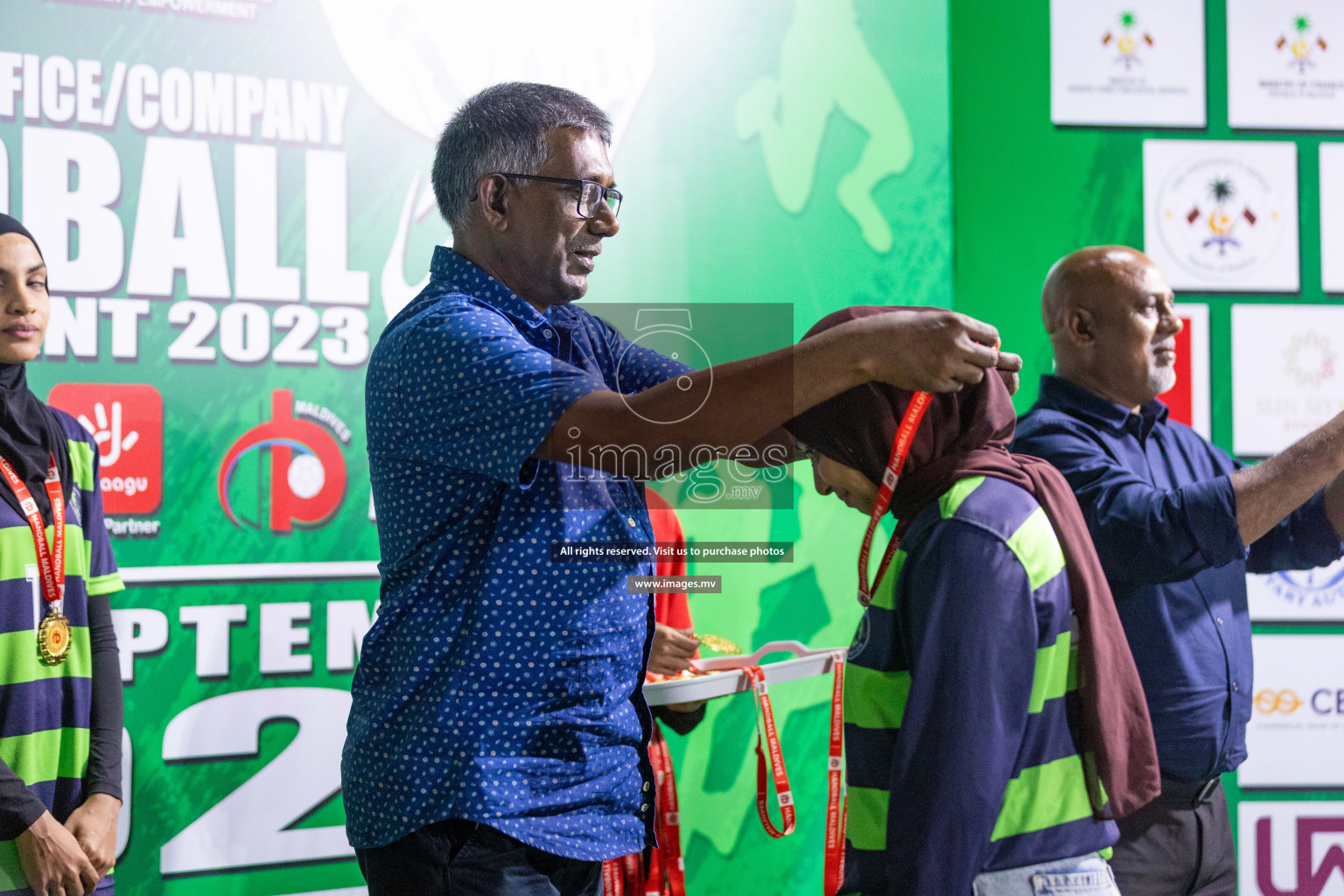 1st Division Final of 7th Inter-Office/Company Handball Tournament 2023, held in Handball ground, Male', Maldives on Monday, 24th October 2023 Photos: Nausham Waheed/ Images.mv