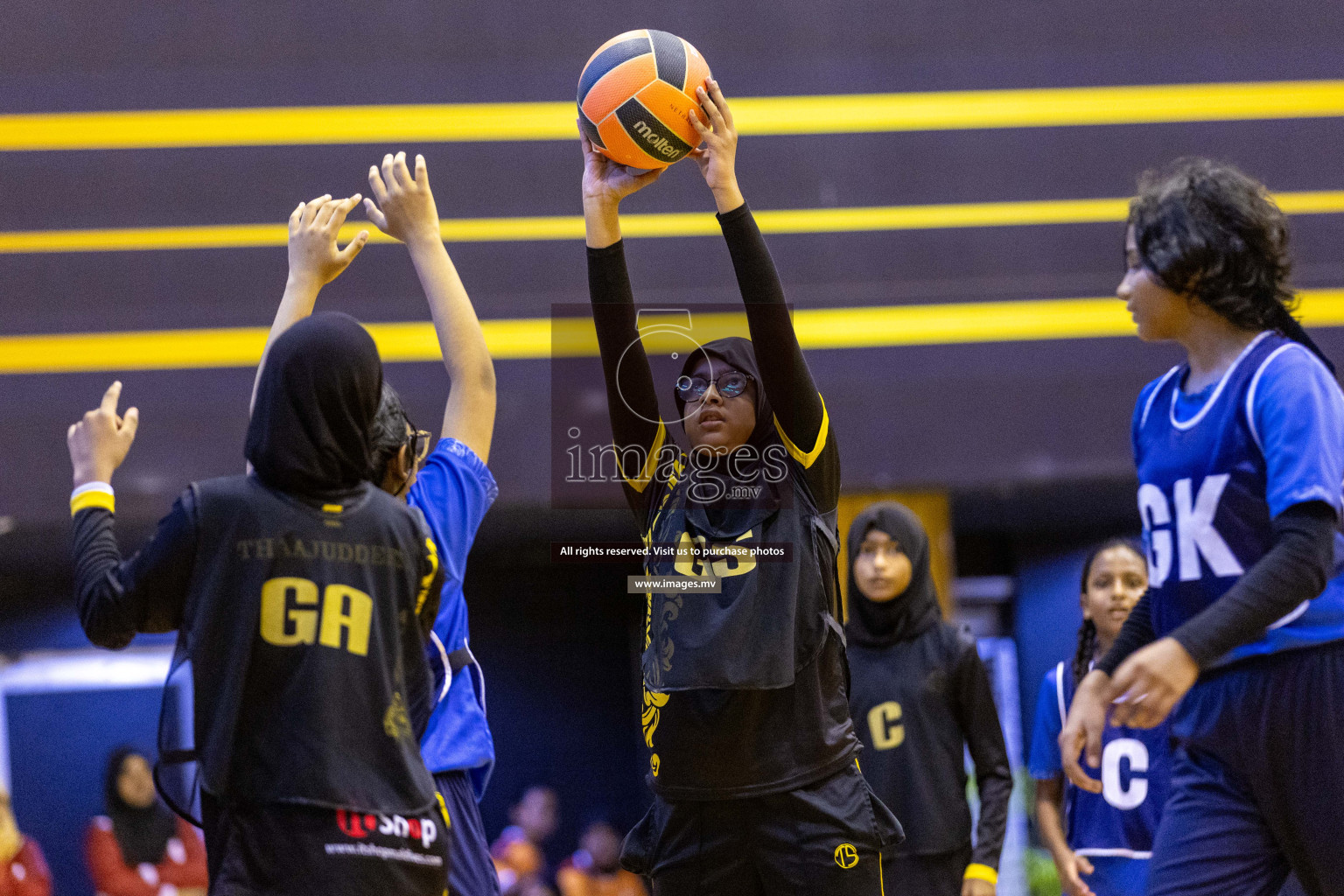 Day4 of 24th Interschool Netball Tournament 2023 was held in Social Center, Male', Maldives on 30th October 2023. Photos: Nausham Waheed / images.mv