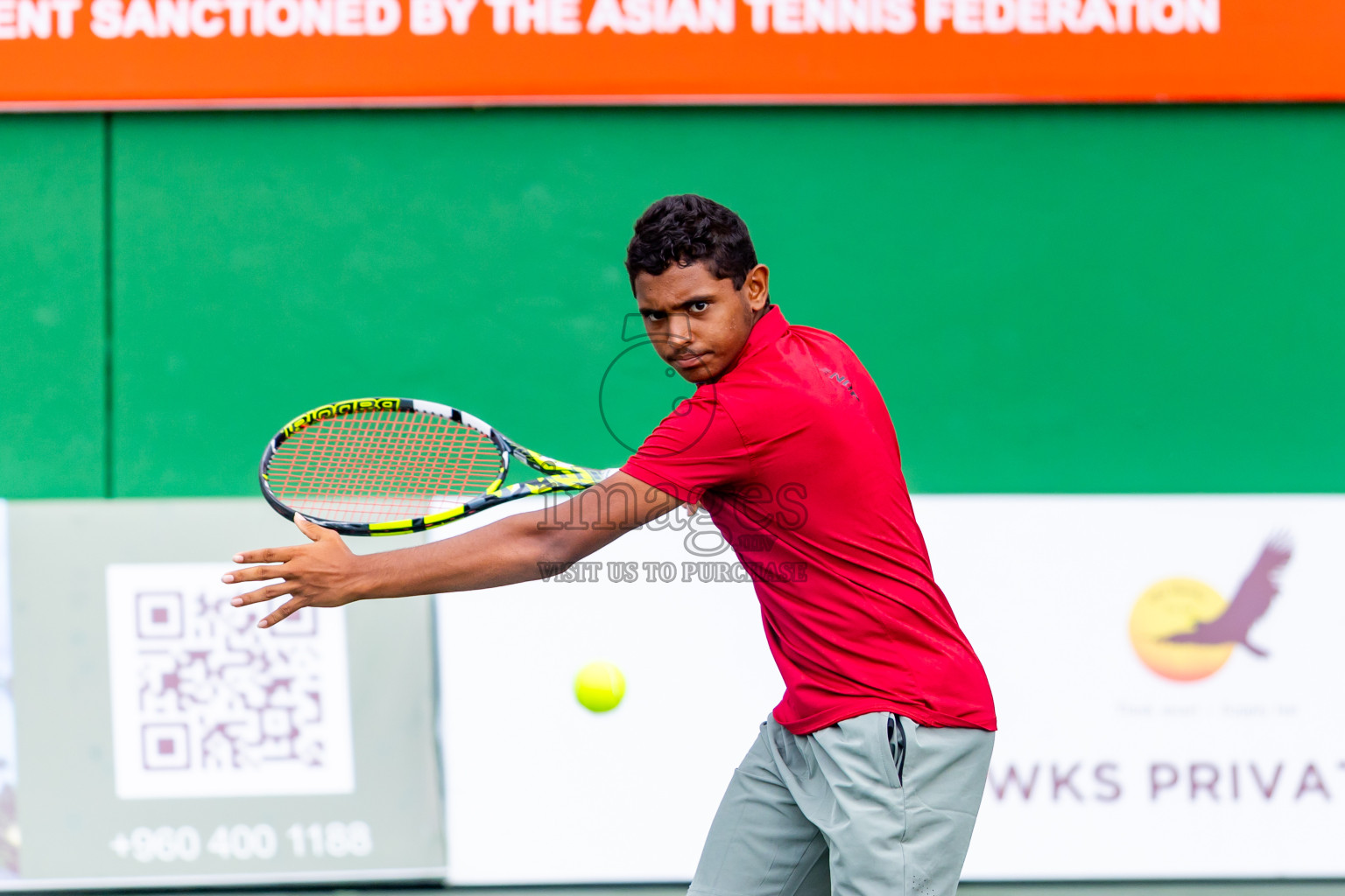 Day 7 of ATF Maldives Junior Open Tennis was held in Male' Tennis Court, Male', Maldives on Wednesday, 18th December 2024. Photos: Nausham Waheed/ images.mv