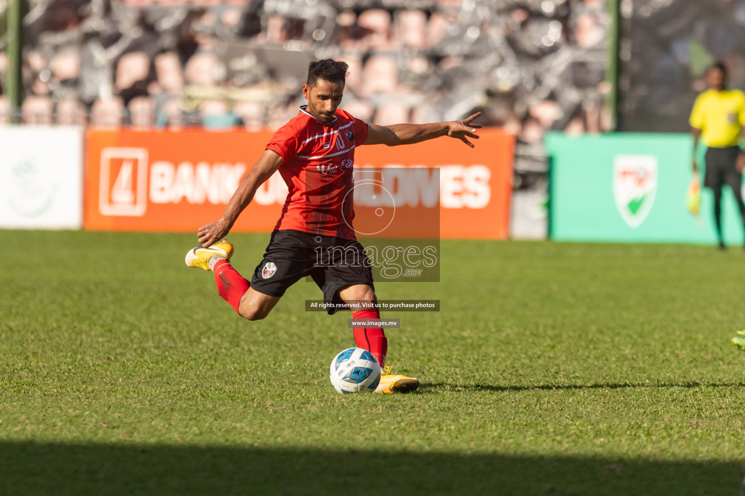 Biss Buru Sports vs JJ Sports Club  in 2nd Division 2022 on 14th July 2022, held in National Football Stadium, Male', Maldives Photos: Hassan Simah / Images.mv