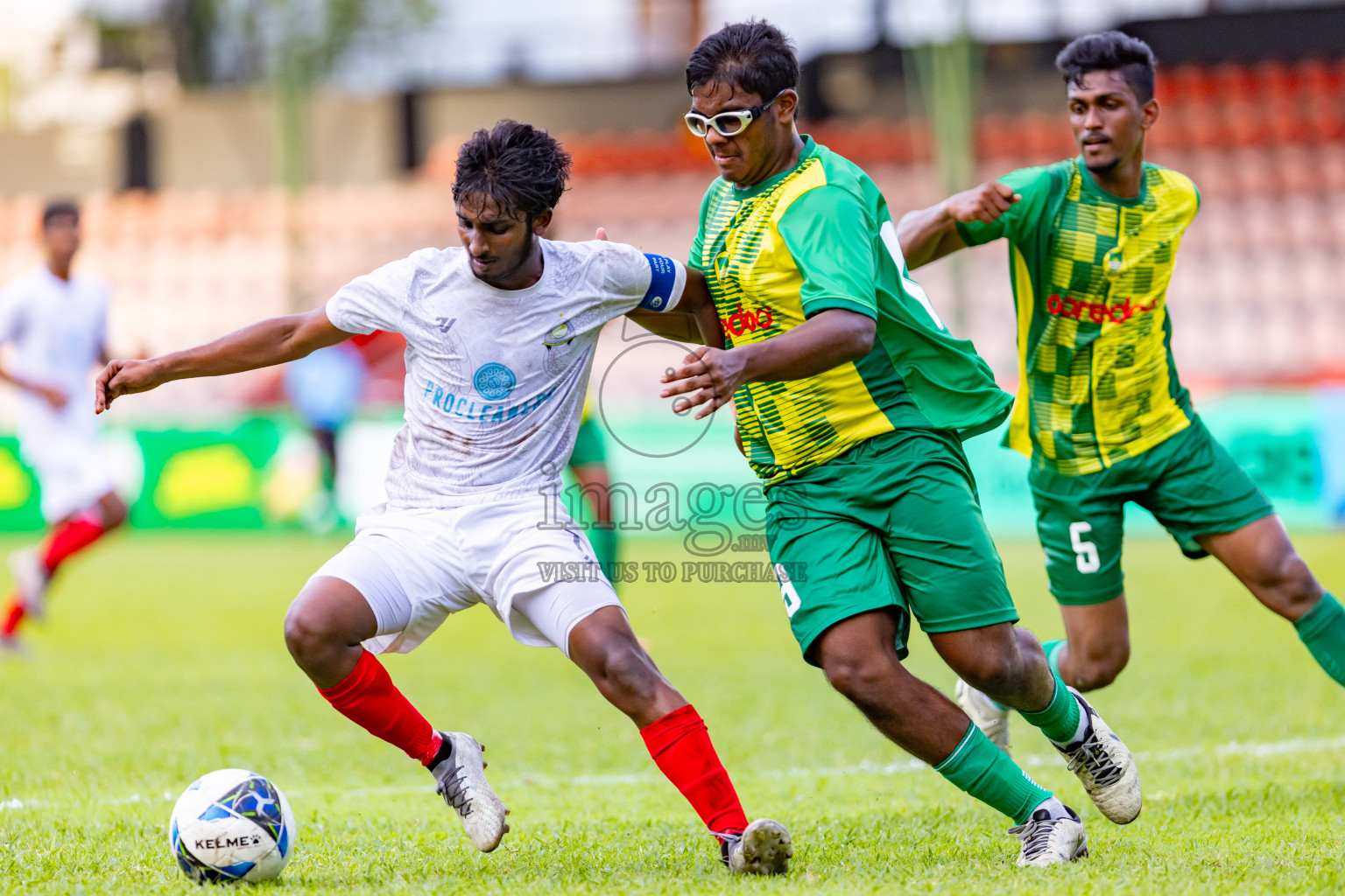 Maziya SRC vs Club Green Streets in Day 2 of Under 19 Youth Championship 2024 was held at National Stadium in Male', Maldives on Monday, 10th June 2024. Photos: Nausham Waheed / images.mv b