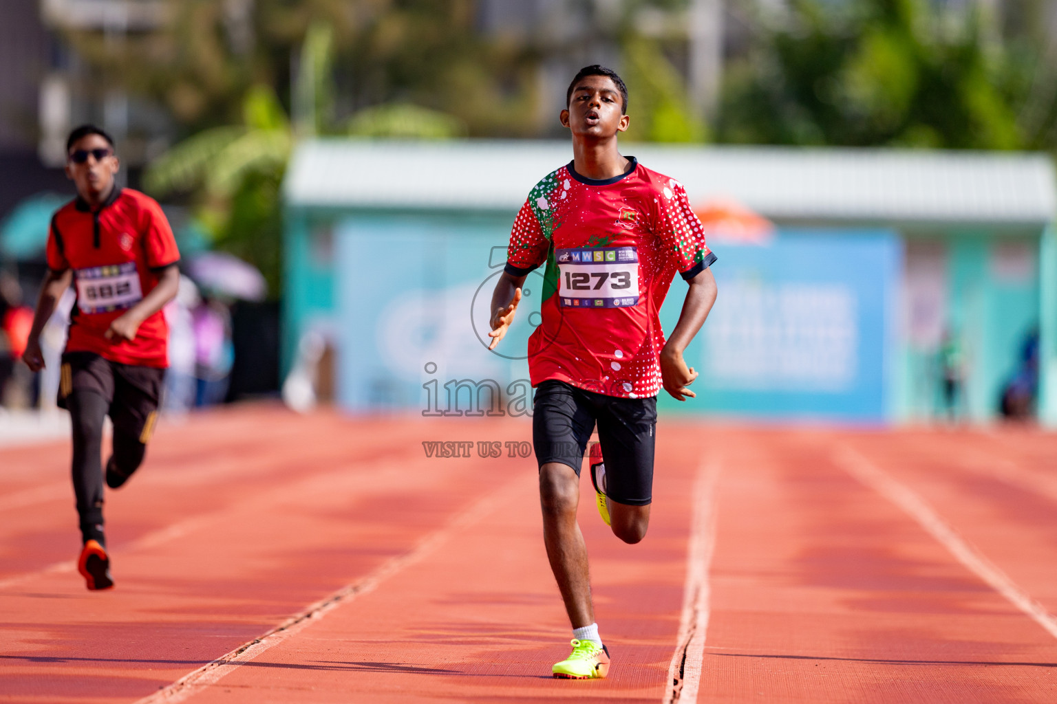 Day 3 of MWSC Interschool Athletics Championships 2024 held in Hulhumale Running Track, Hulhumale, Maldives on Monday, 11th November 2024. 
Photos by: Hassan Simah / Images.mv