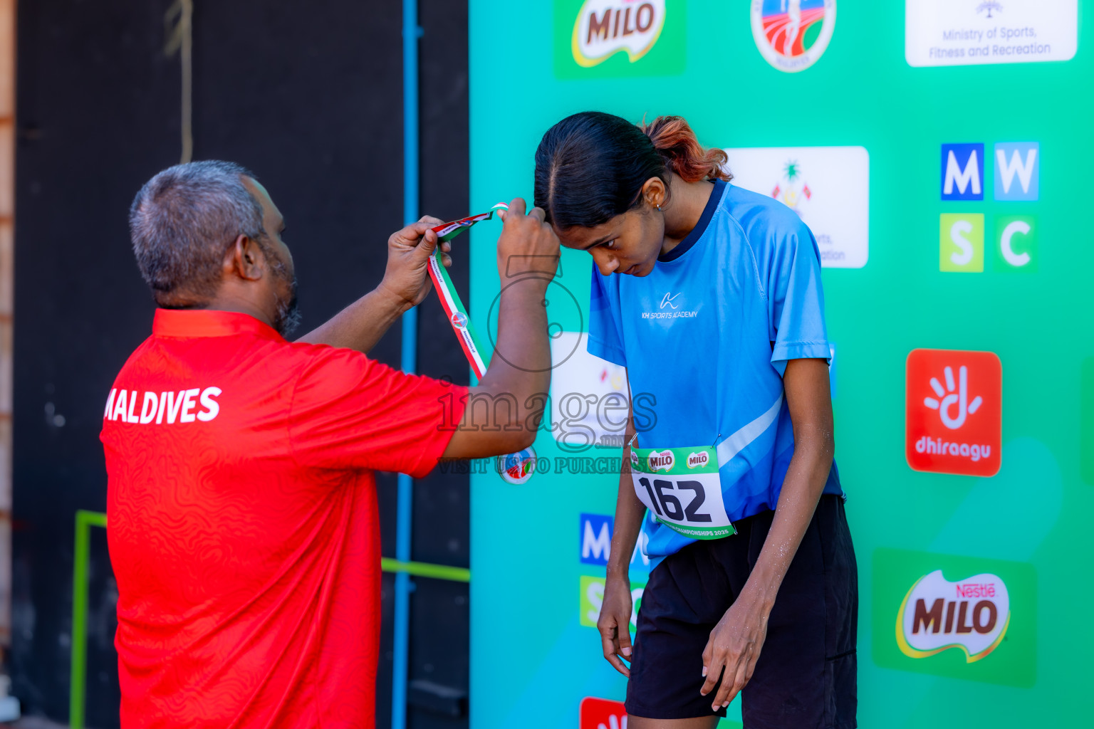 Day 1 of 12th Milo Association Championships was held in Ekuveni Track at Male', Maldives on Thursday, 24th April 2025. Photos: Nausham Waheed  / images.mv