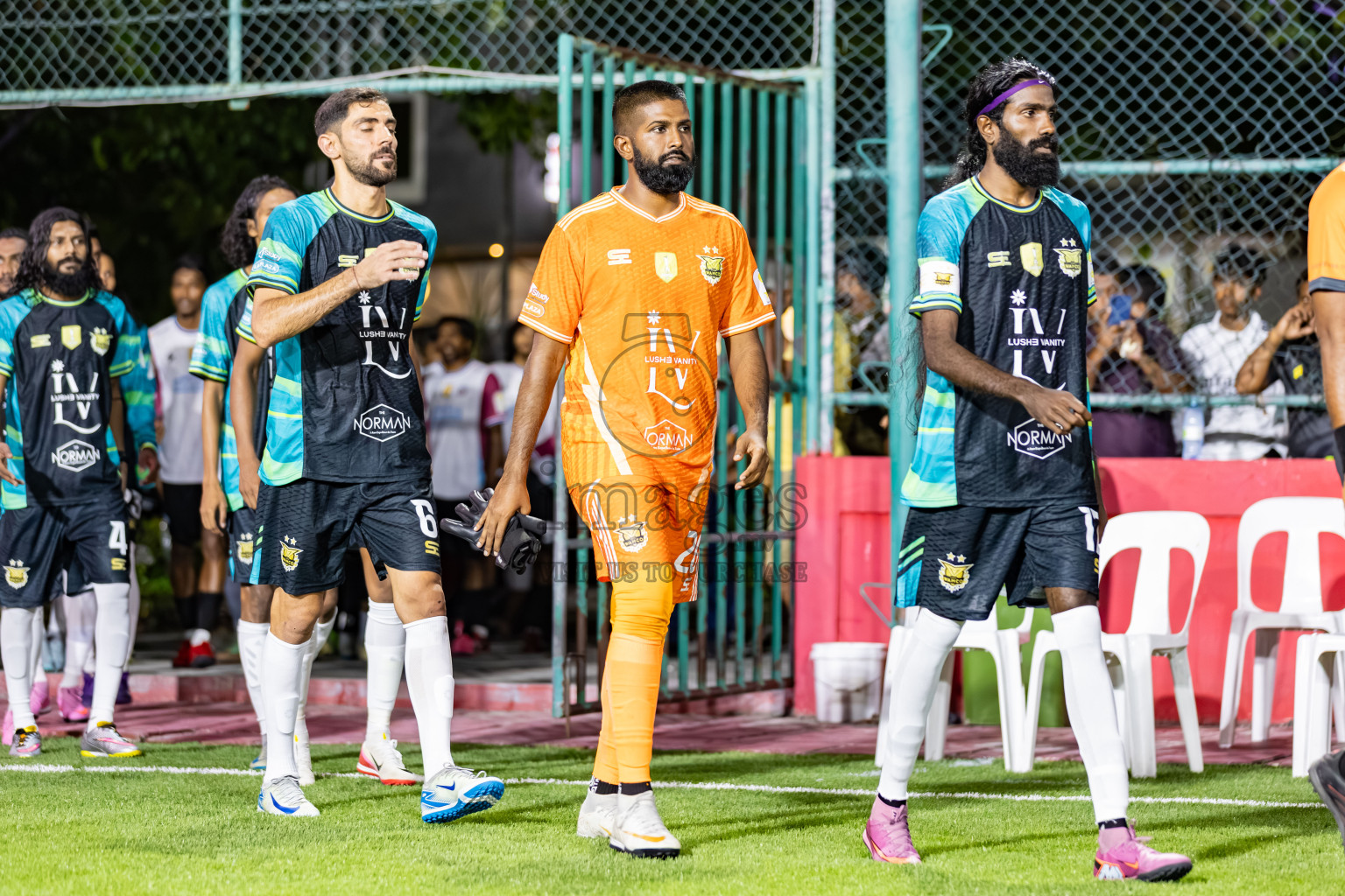 Team Naivaadhoo vs Club Combination in Day 1 of Kings Cup of Club Maldives Cup 2025 held in Rehendi Futsal Ground, Hulhumale', Maldives on Saturday, 30th August 2025. Photos: Areef / images.mv