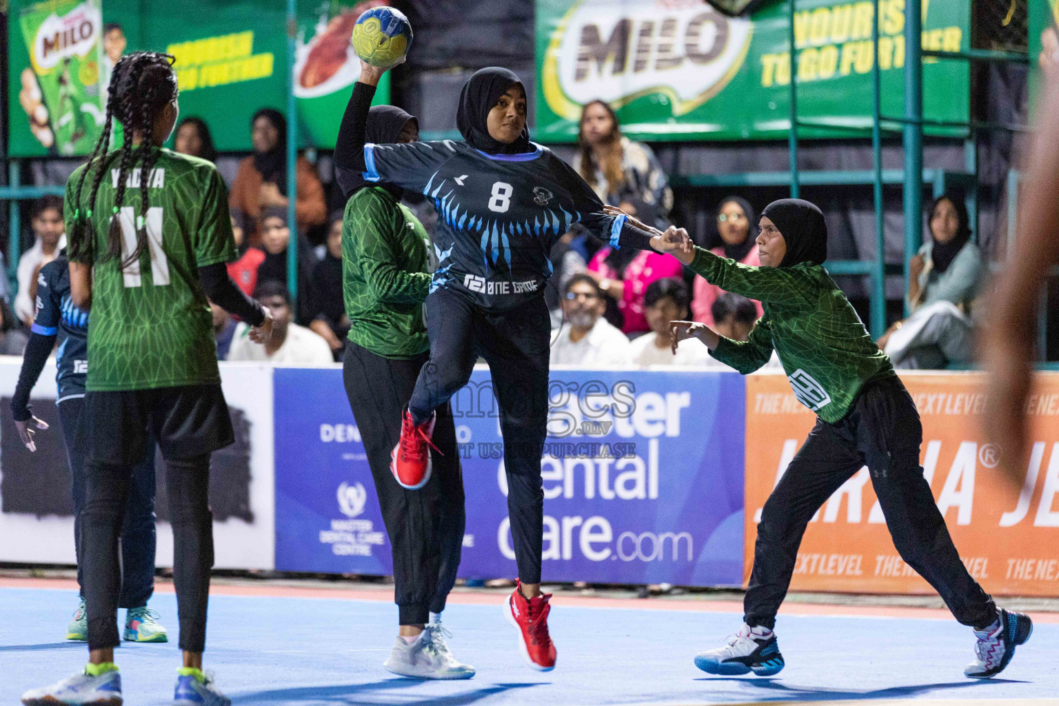 Day 20 of 10th National Handball Tournament 2023, held in Handball ground, Male', Maldives on Wednesday, 20th December 2023 Photos: Nausham Waheed/ Images.mv