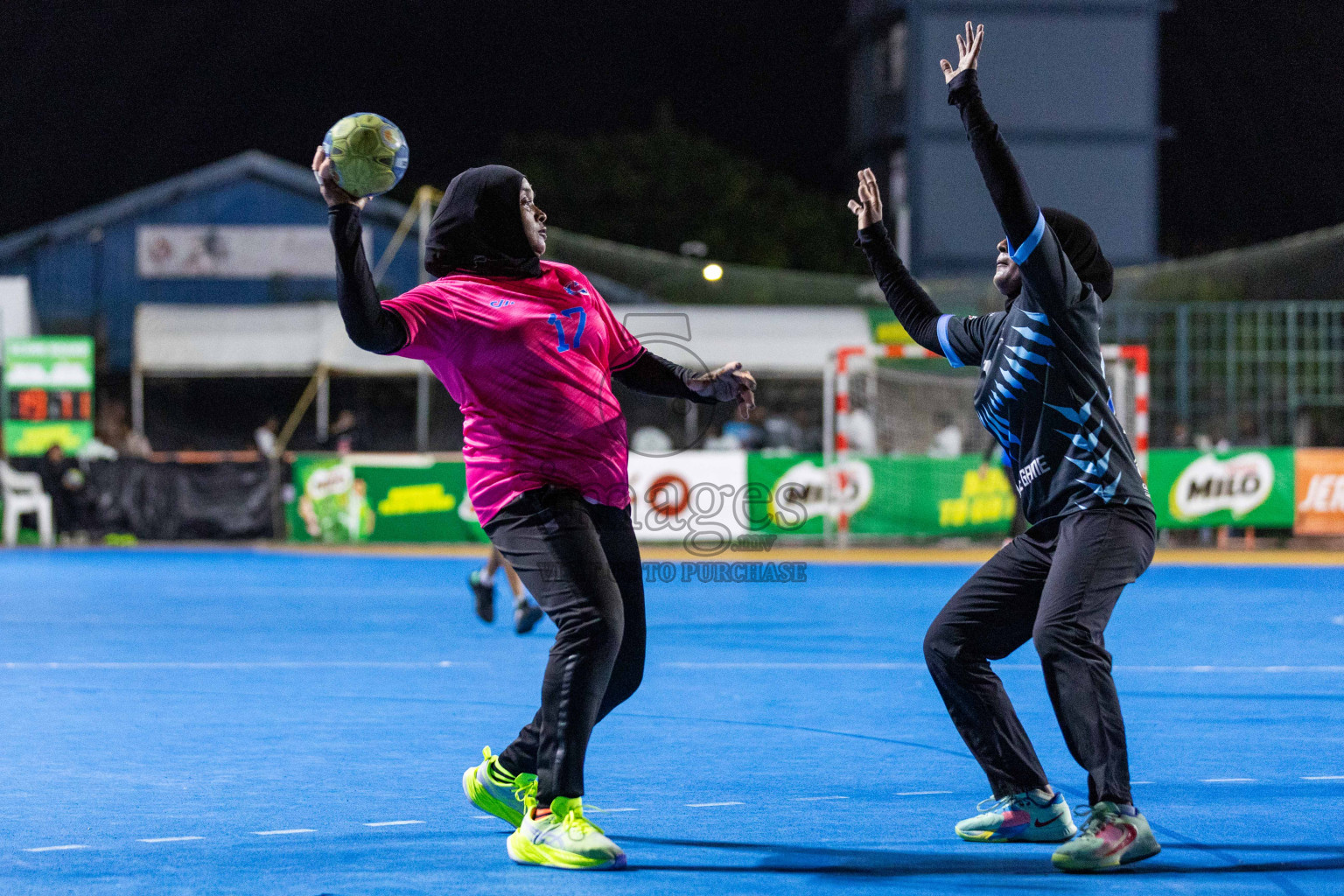 Day 18 of 10th National Handball Tournament 2023, held in Handball ground, Male', Maldives on Sunday, 17th December 2023 Photos: Nausham Waheed/ Images.mv