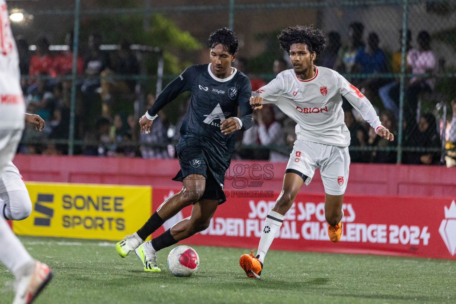 R Hulhudhuffaaru vs R Fainu in Day 10 of Golden Futsal Challenge 2024 was held on Tuesday, 23rd January 2024, in Hulhumale', Maldives Photos: Nausham Waheed / images.mv