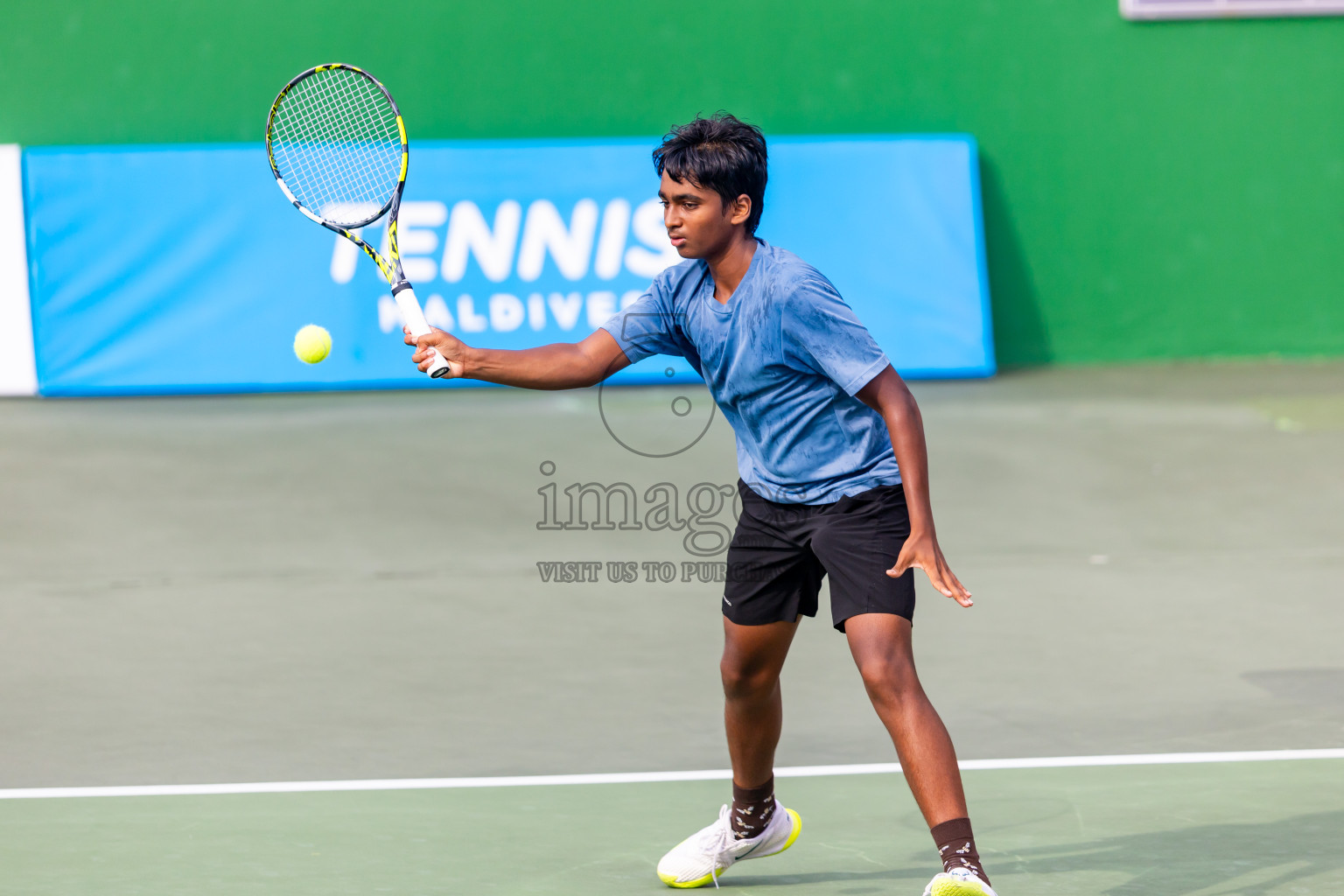 Day 4 of ATF Maldives Junior Open Tennis was held in Male' Tennis Court, Male', Maldives on Thursday, 12th December 2024. Photos: Nausham Waheed/ images.mv