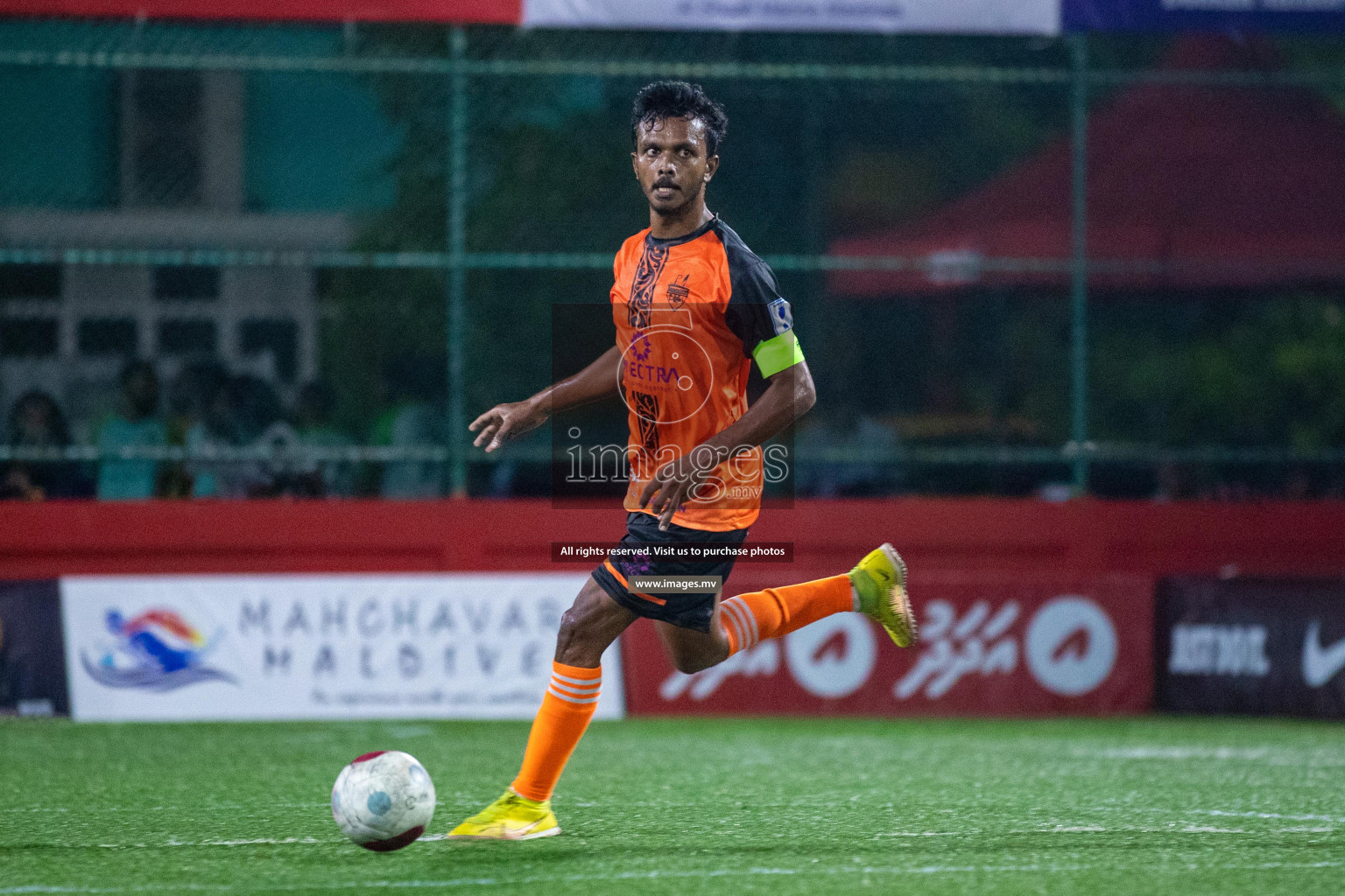 ADh. Hangnaameedhoo vs ADh. Dhagethi in Day 7 of Golden Futsal Challenge 2023 on 11 February 2023 in Hulhumale, Male, Maldives