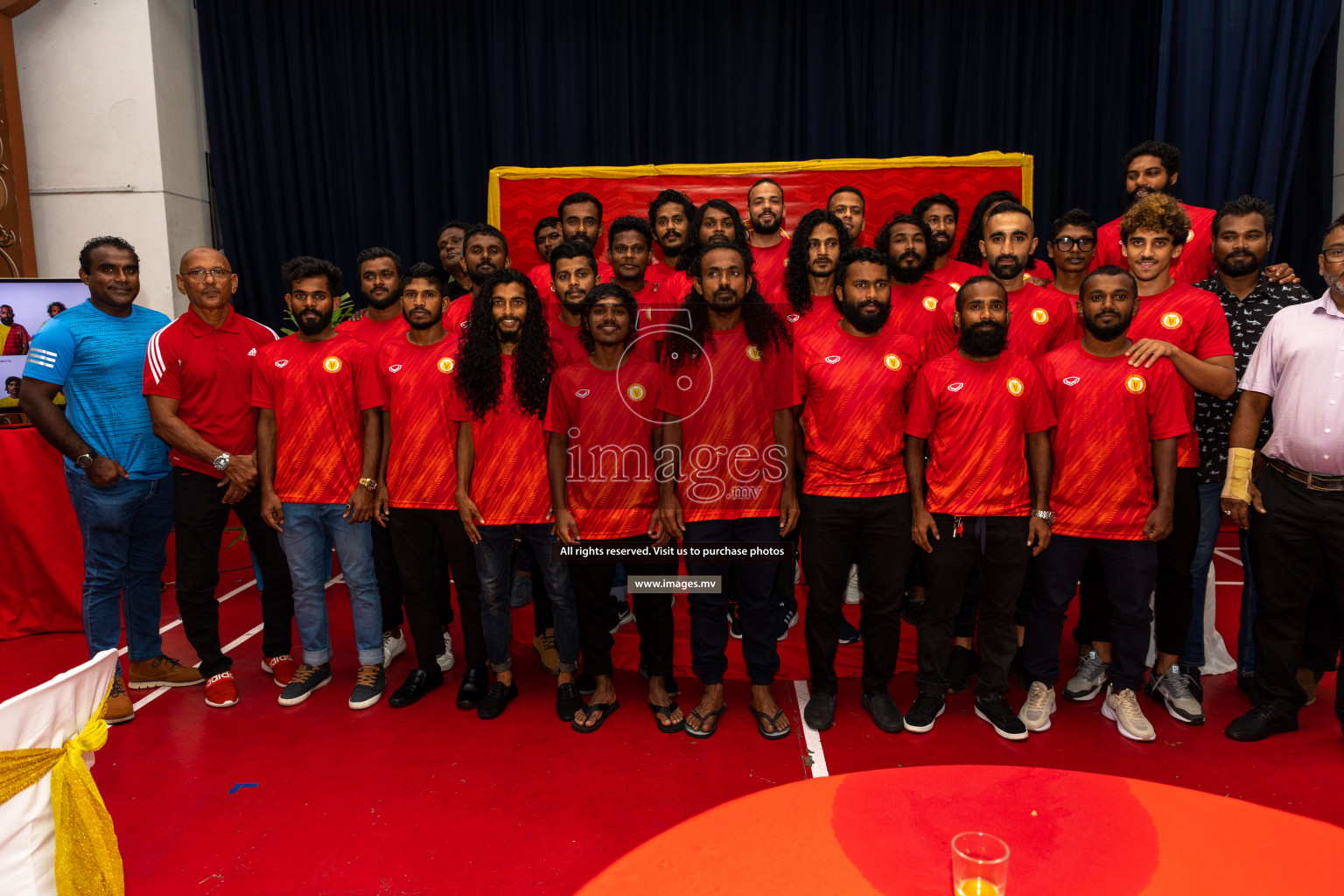 Victory Sports Club Jersey Unveiling 2022 on 14th July 2022, held in Jamaaludheen School Hall, Male', Maldives  Photos: Hassan Simah / Images.mv