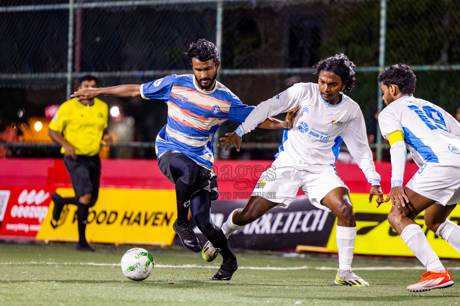 Club Male' City vs BCC in Day 3 of Office League 2025 was held on Friday, 18th April 2025 in Hulhumale', Maldives. Photos: Nausham Waheed / images.mv