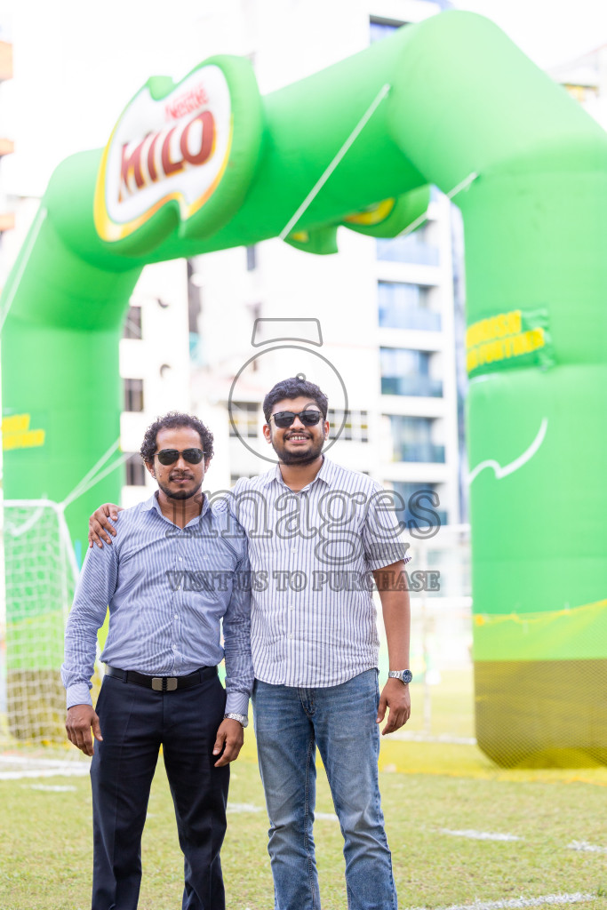 Day 1 of MILO Academy Championship 2024 - U12 was held at Henveiru Grounds in Male', Maldives on Thursday, 4th July 2024. 
Photos: Ismail Thoriq / images.mv