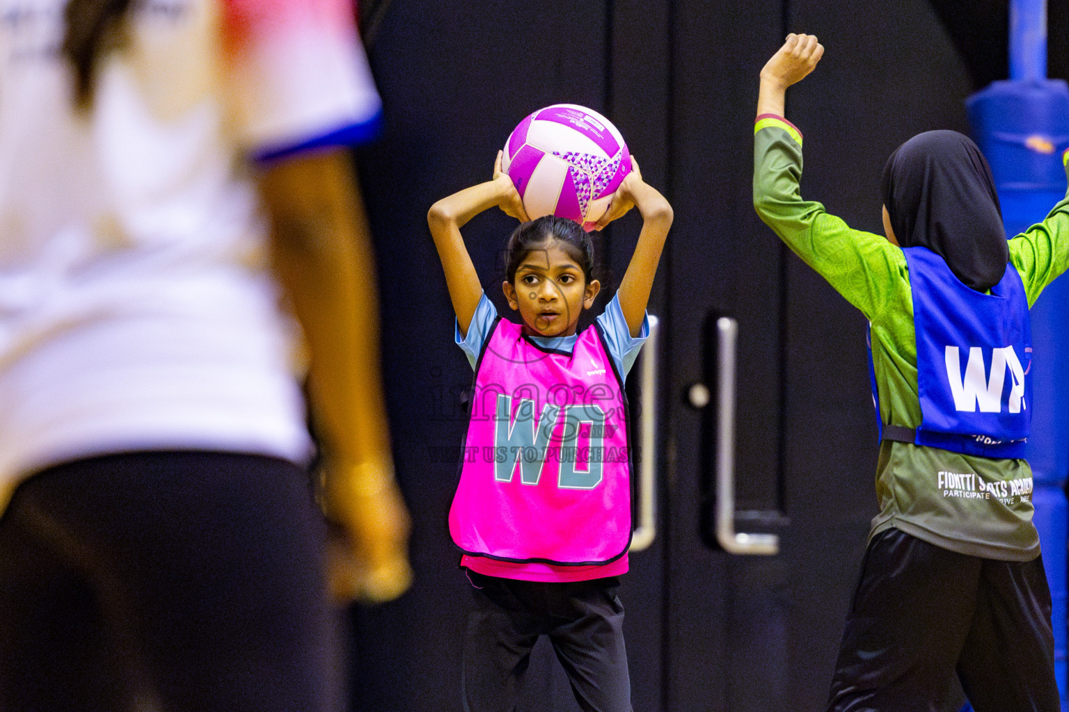 Netgen A vs Fiontti Sports Club in Day 3 of 3rd Netball Junior Championship, held at Social Center on Tuesday, 21st January 2025 . Photos: Nausham Waheed / images.mv