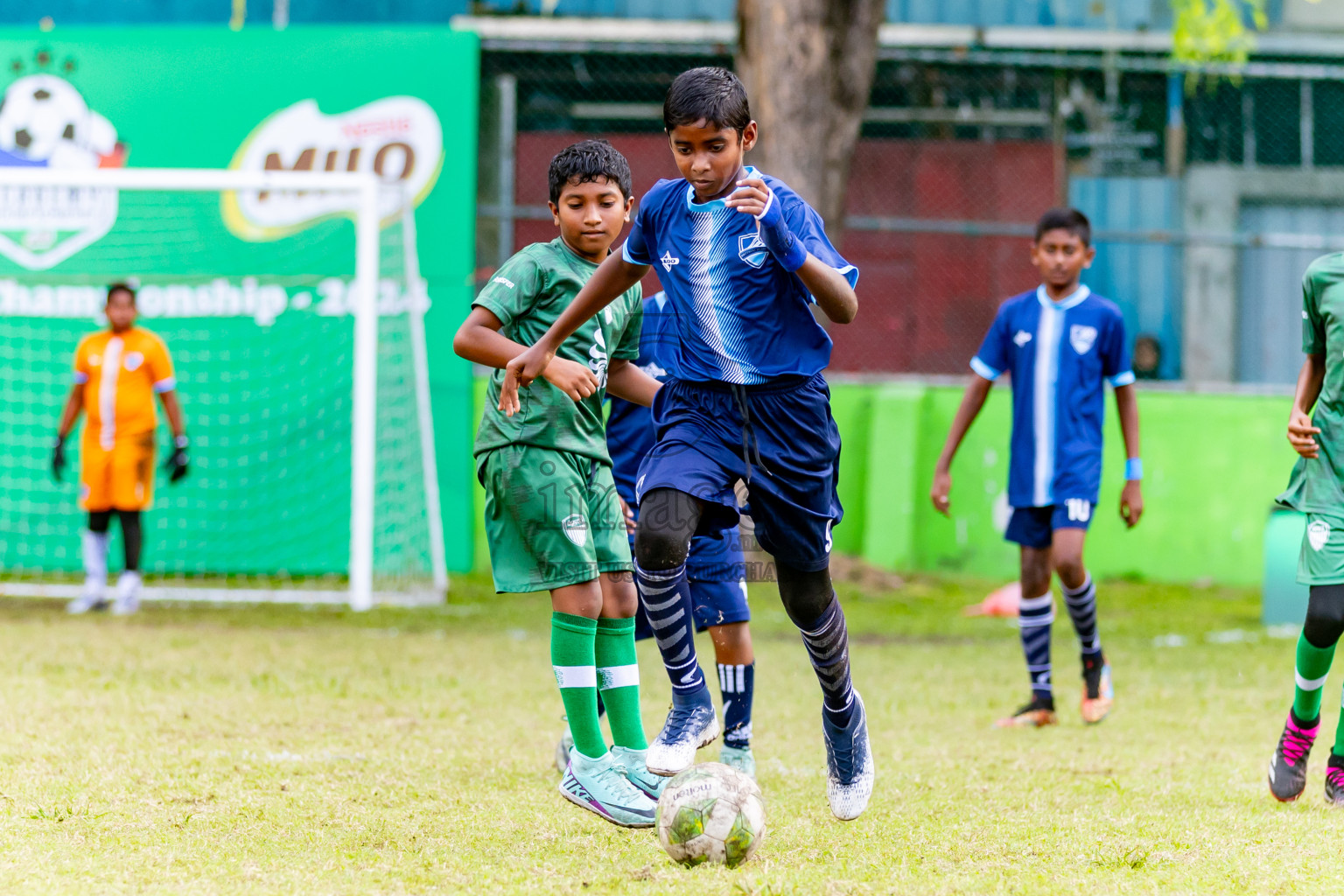 Day 1 of MILO Academy Championship 2024 - U12 was held at Henveiru Grounds in Male', Maldives on Sunday, 7th July 2024. Photos: Nausham Waheed / images.mv