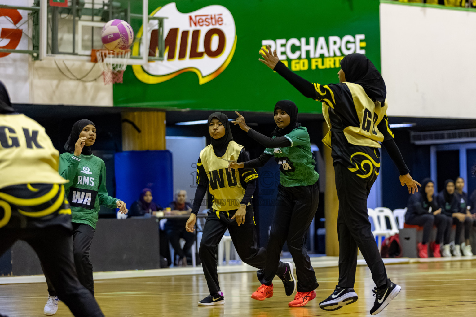 Day 8 of 26th Inter-School Netball Tournament 2025 was held in Social Center Indoor Hall on Sunday, 26th October 2025. Photos: Hassan Simah / images.mv
