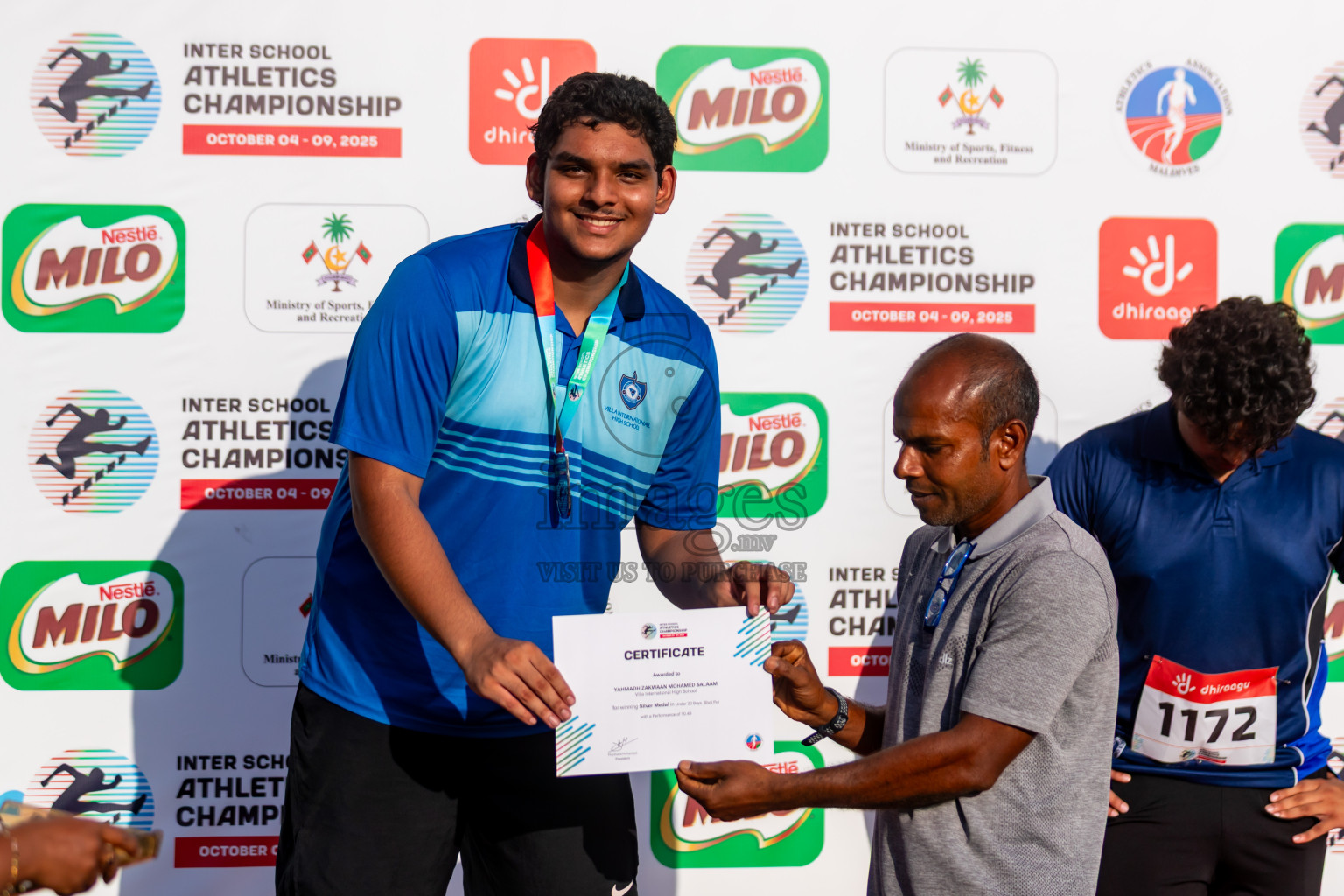 Day 2 of Inter-school Athletics Championship 2025 held in Ekuveni Synthetic Track, Male', Maldives on Tuesday, 07th October 2025. Photos by: Riza / Images.mv