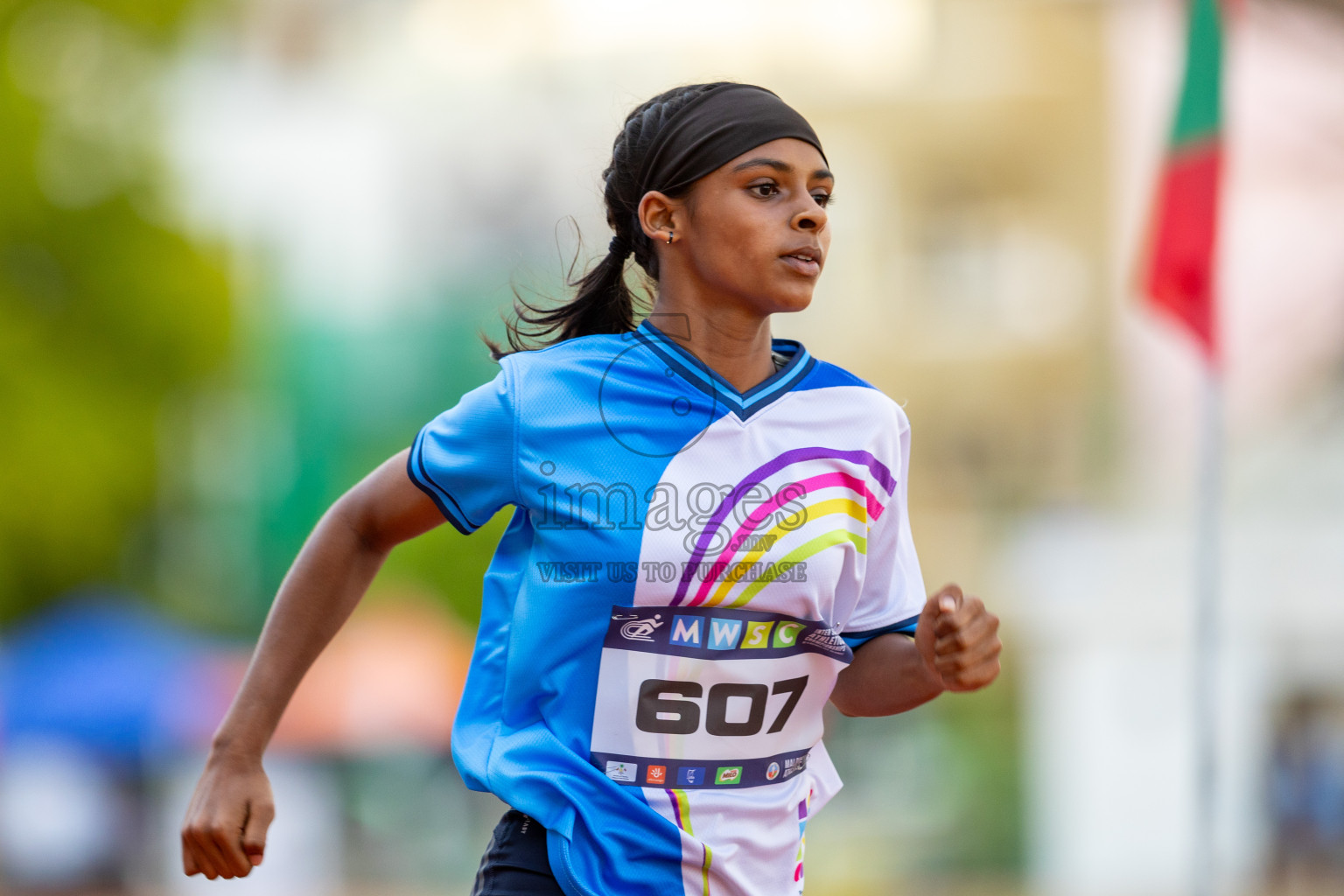 Day 1 of MWSC Interschool Athletics Championships 2024 held in Hulhumale Running Track, Hulhumale, Maldives on Saturday, 9th November 2024. Photos by: Ismail Thoriq / Images.mv