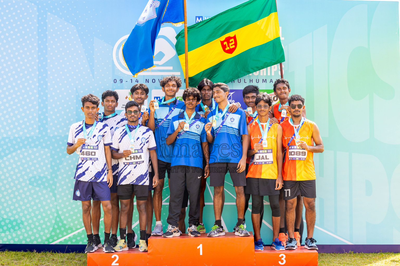 Day 6 of MWSC Interschool Athletics Championships 2024 held in Hulhumale Running Track, Hulhumale, Maldives on Thursday, 14th November 2024. Photos by: Ismail Thoriq / Images.mv