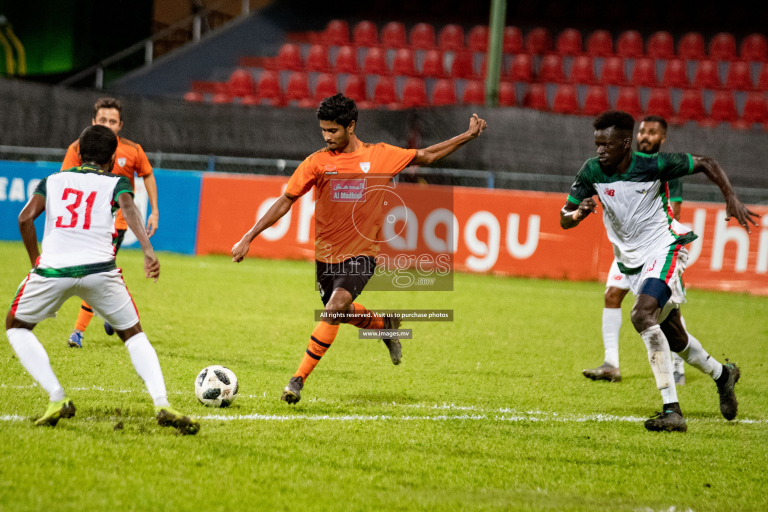 Club Eagles vs Da Grande SC in Dhiraagu Dhivehi Premier League held in Male', Maldives on 20th October 2019 Photos: Hassan Simah/images.mv