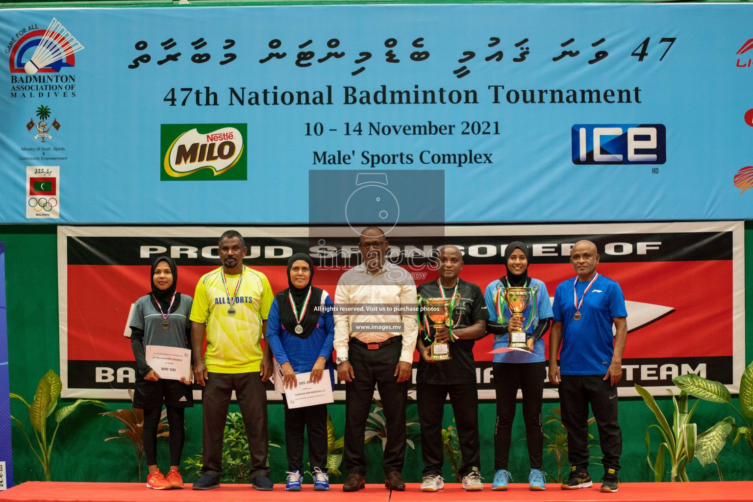 47th National Badminton Tournament 2021 held from 10 to 14 November 2021 in Male' Sports Complex, Maldives